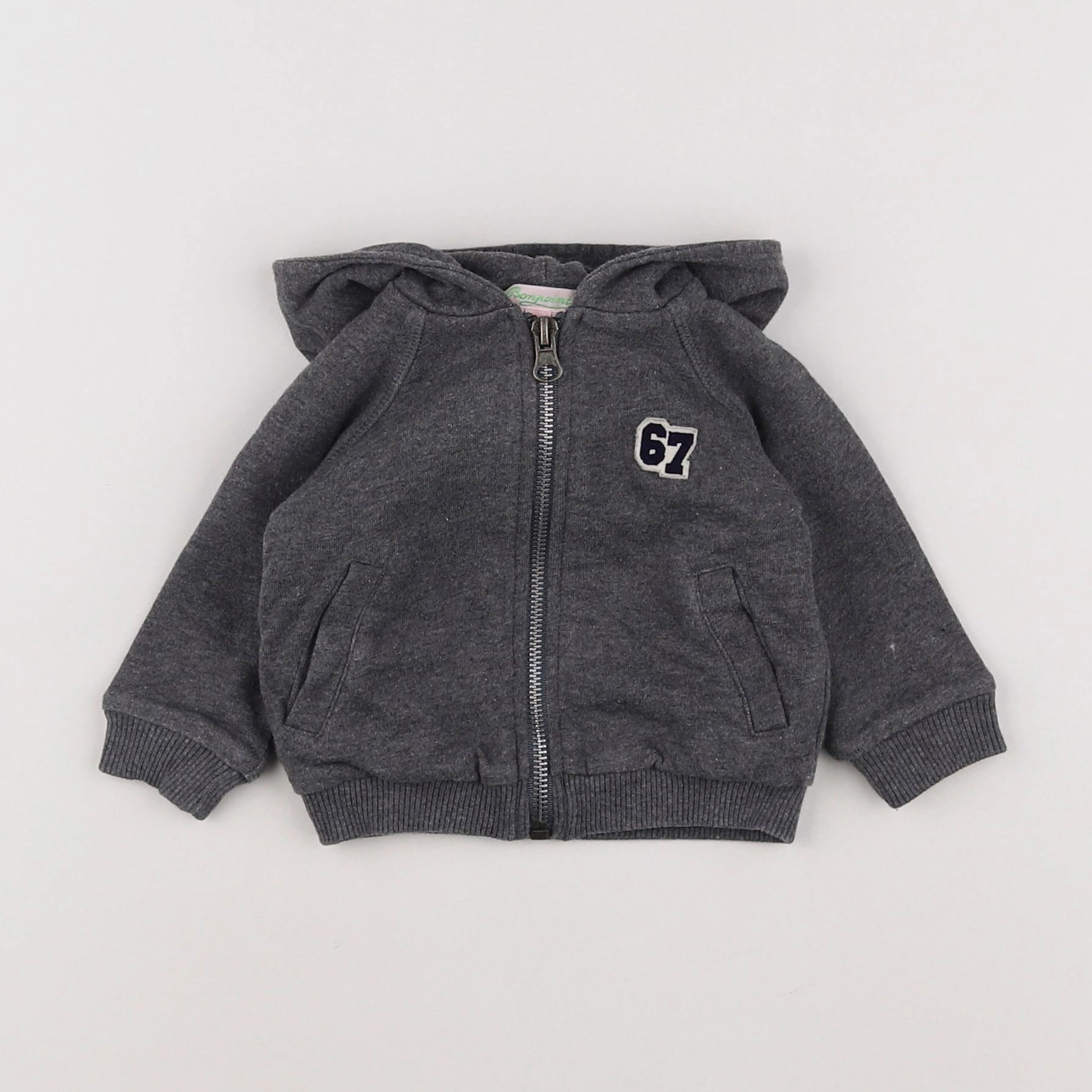 Bonpoint - sweat gris - 6 mois