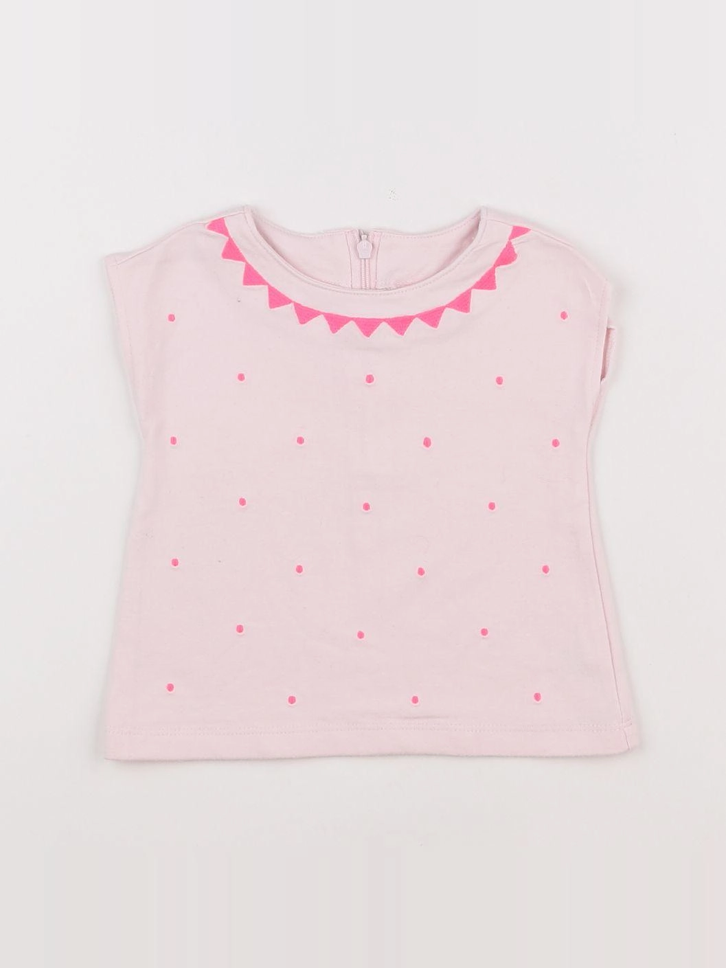 Natalys - tee-shirt rose - 12 mois