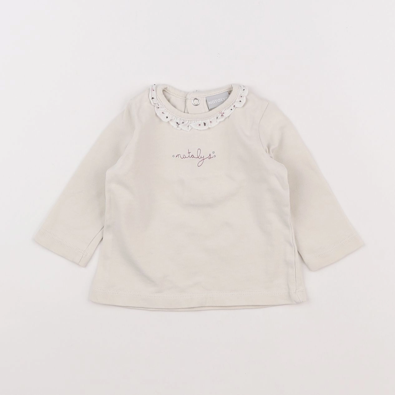 Natalys - tee-shirt beige - 9 mois