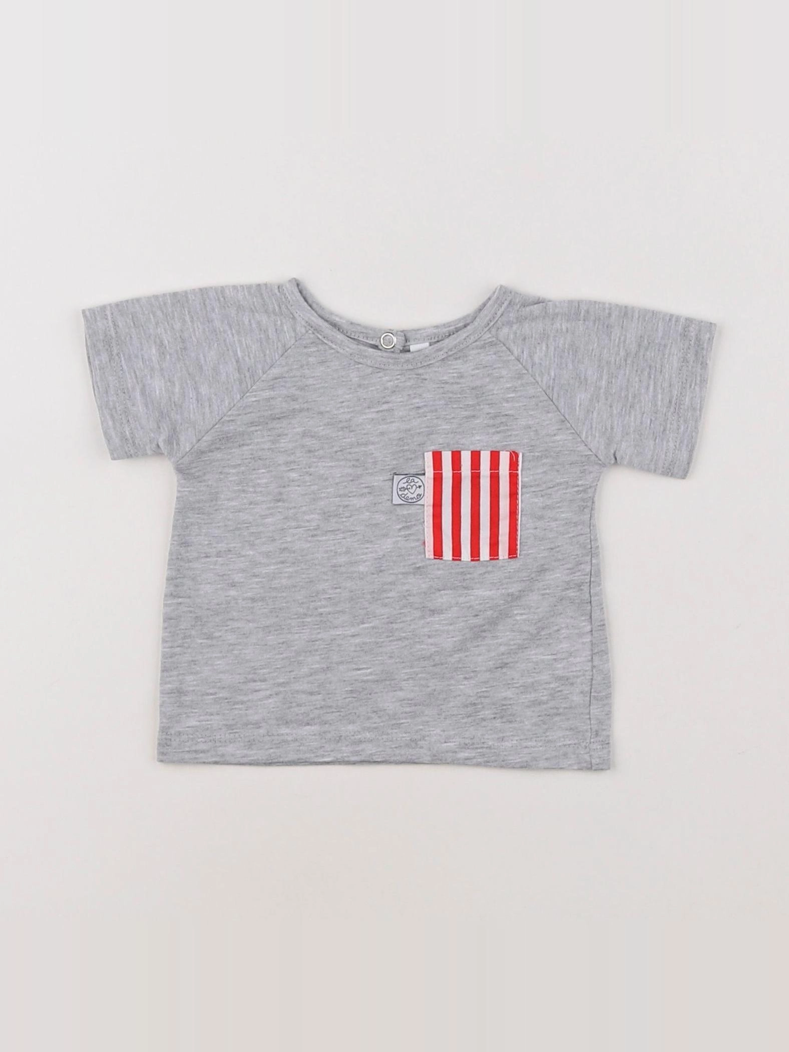 La Demo - tee-shirt gris - 6 mois