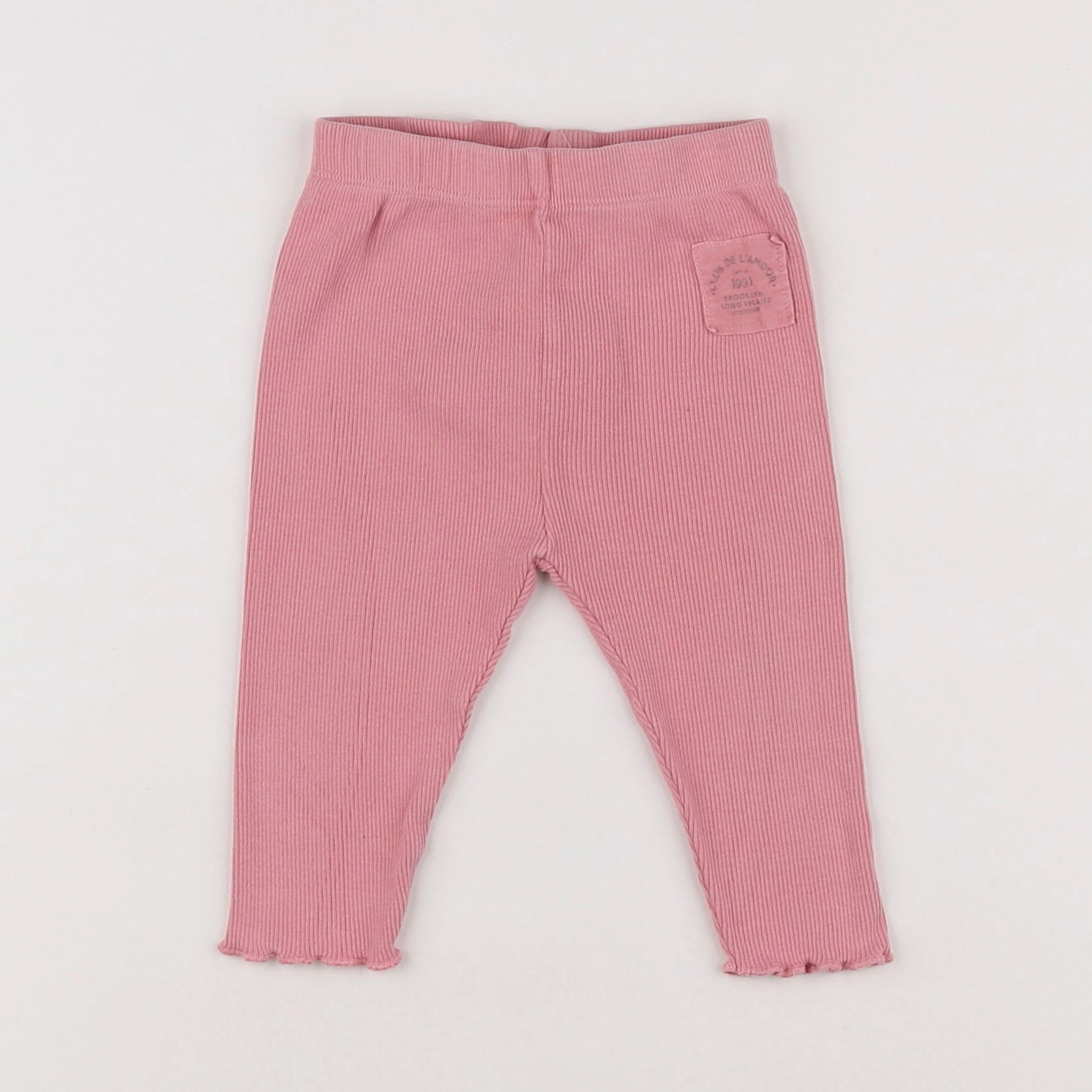 Zara - legging rose - 6/9 mois