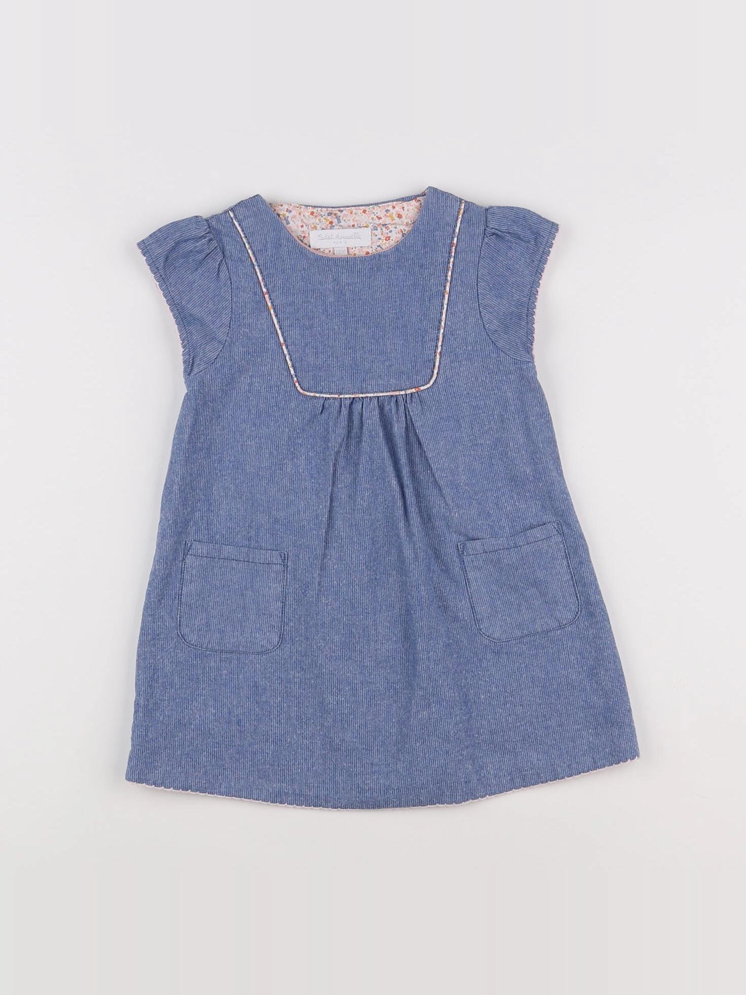 Cadet Rousselle - robe bleu - 18 mois