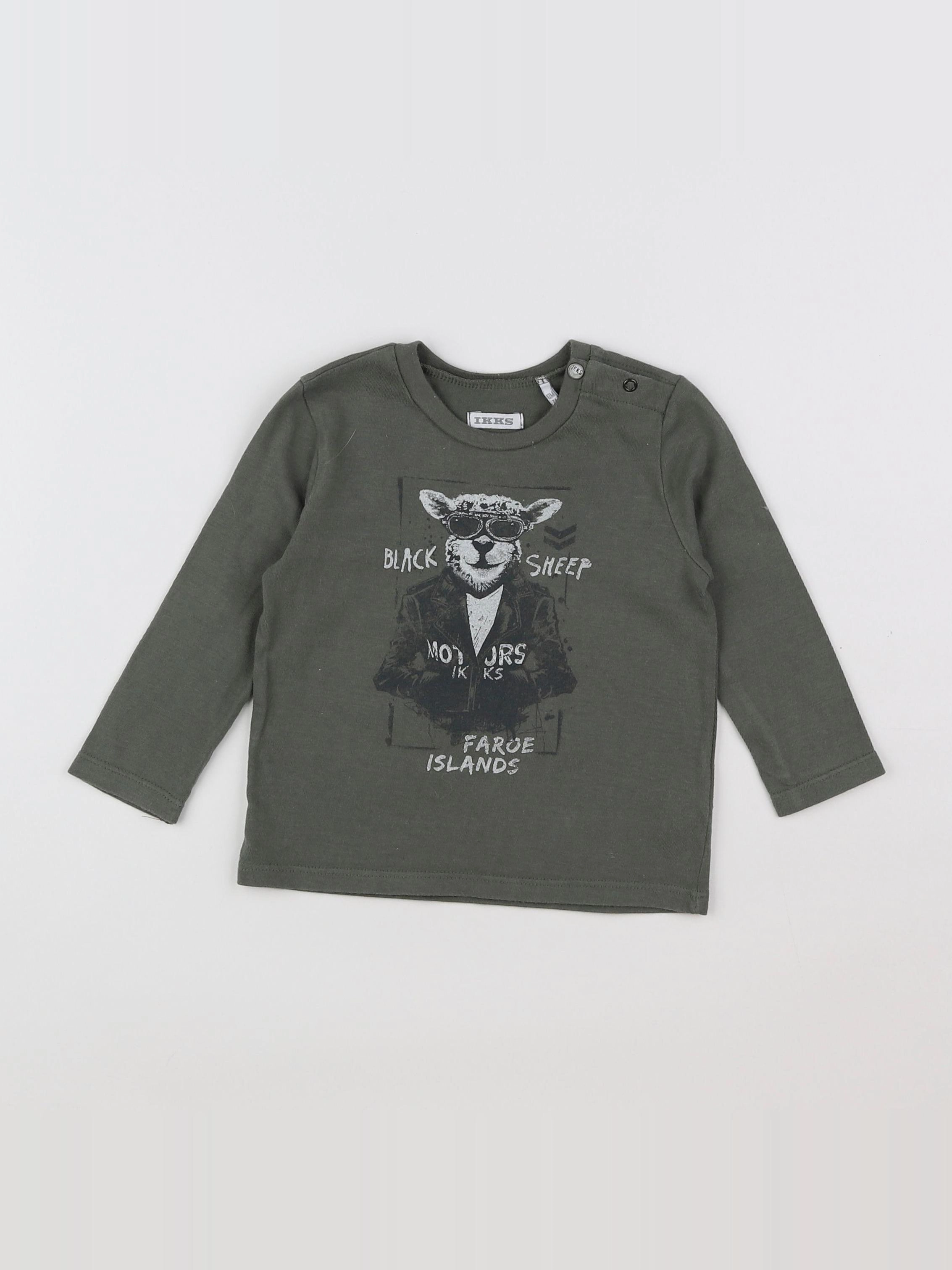 IKKS - tee-shirt vert - 12 mois
