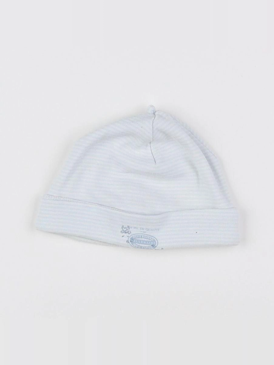 Petit Bateau - bonnet bleu, blanc - 3 mois