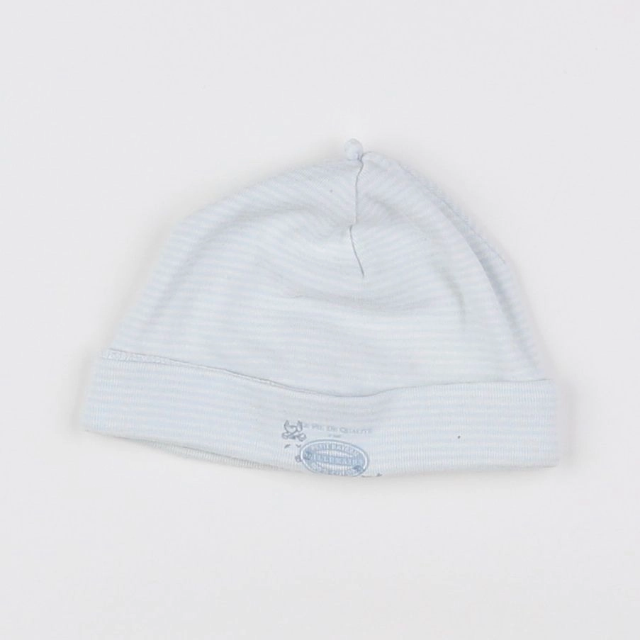 Petit Bateau - bonnet bleu, blanc - 3 mois