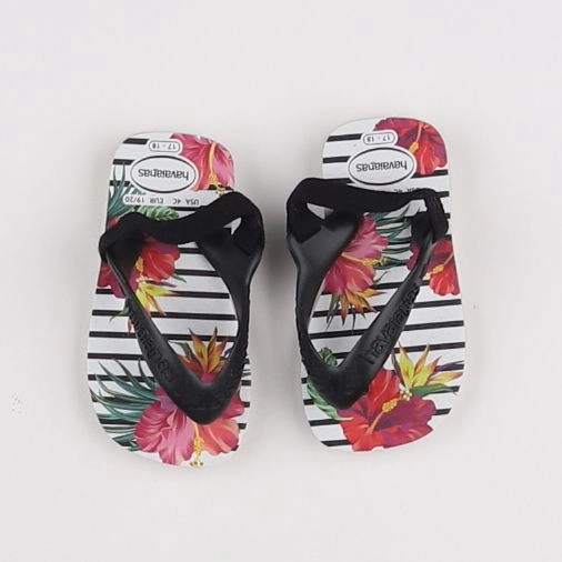 Havaianas - tongs blanc, rose - pointure 17/18