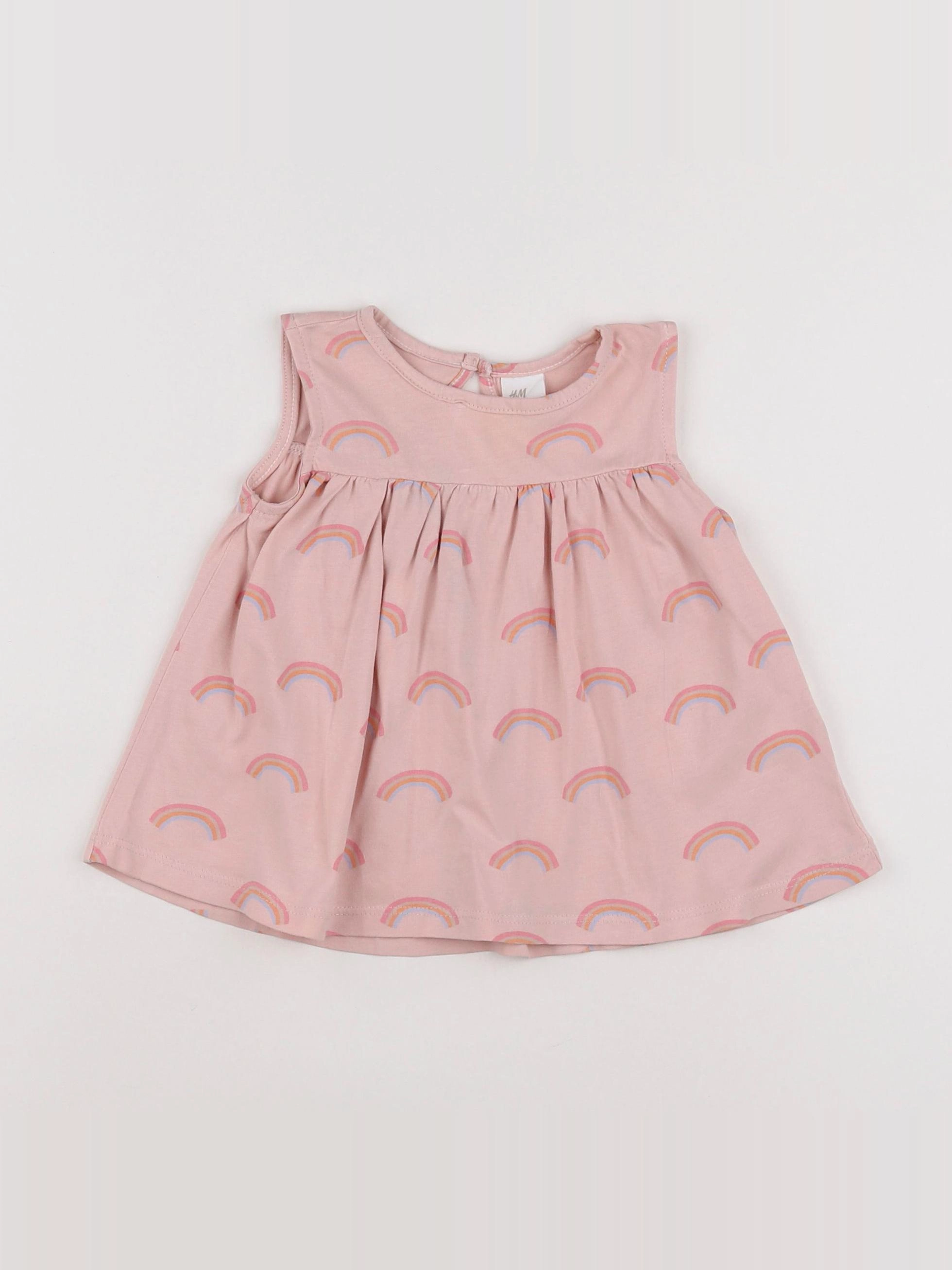 H&M - robe rose - 9 mois