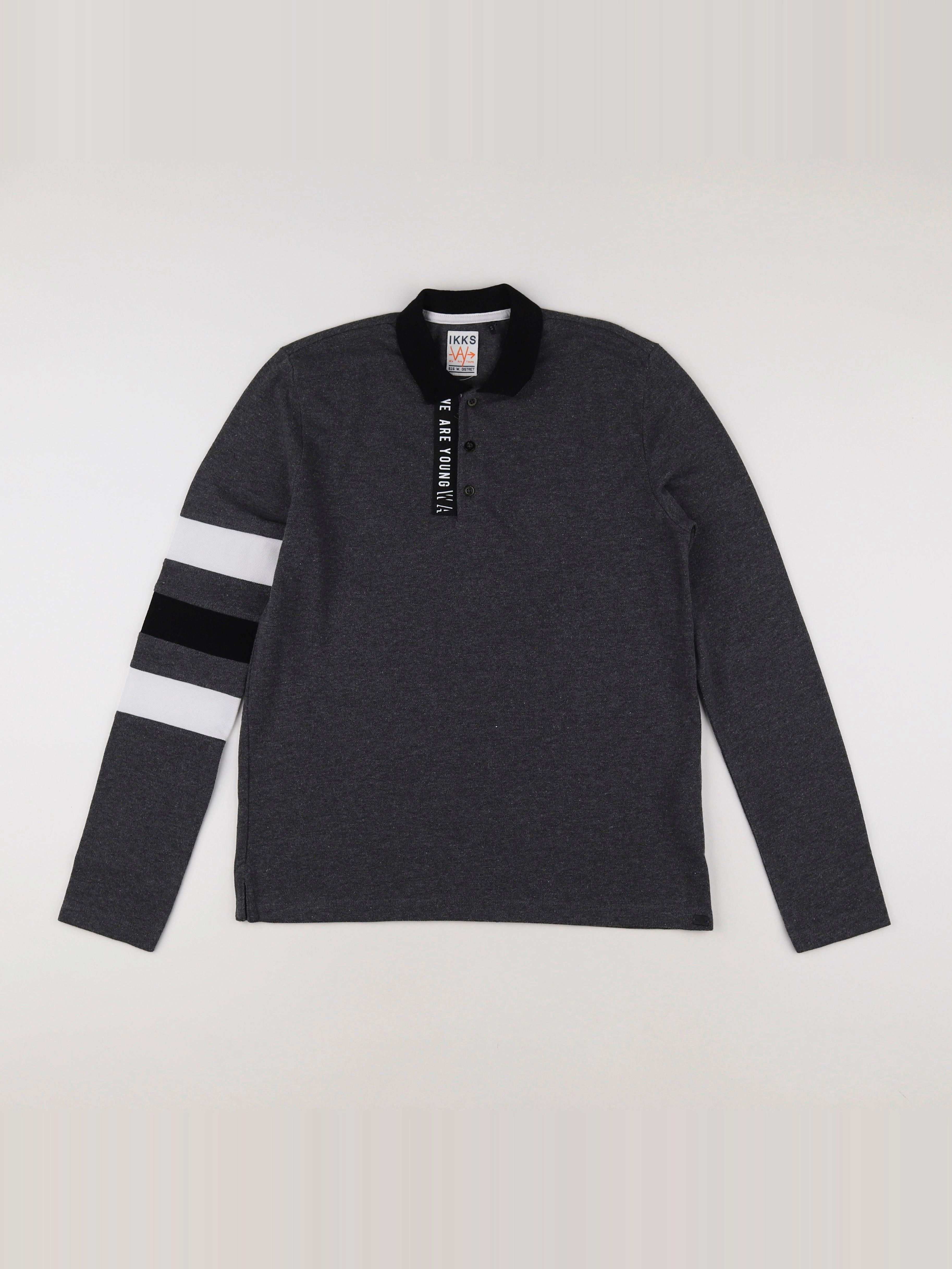 IKKS - polo gris - 14 ans