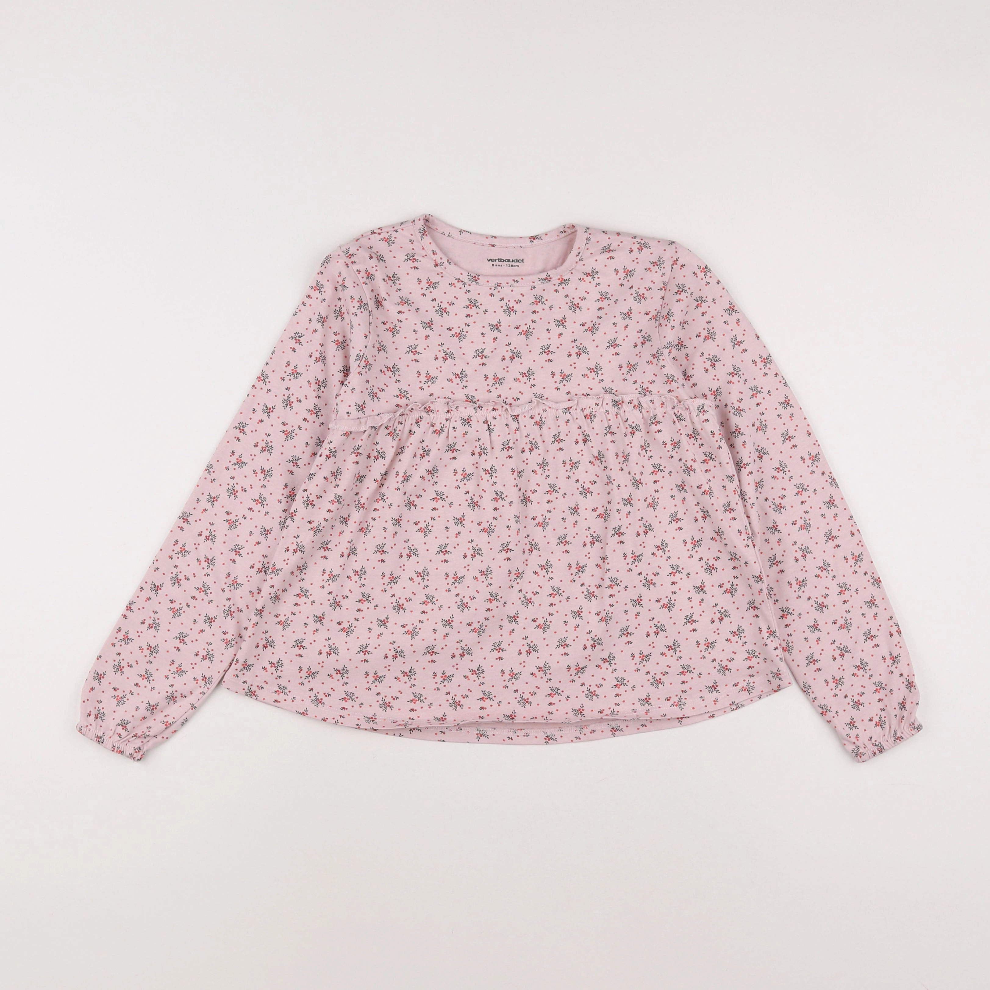 Vertbaudet - tee-shirt rose - 8 ans