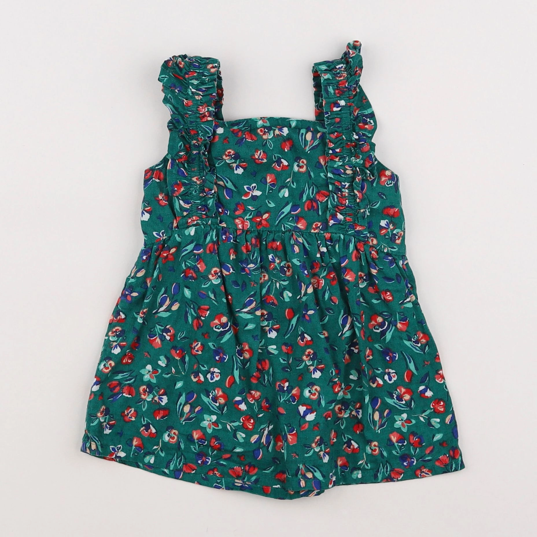 Tape à l'oeil - robe vert - 6 mois