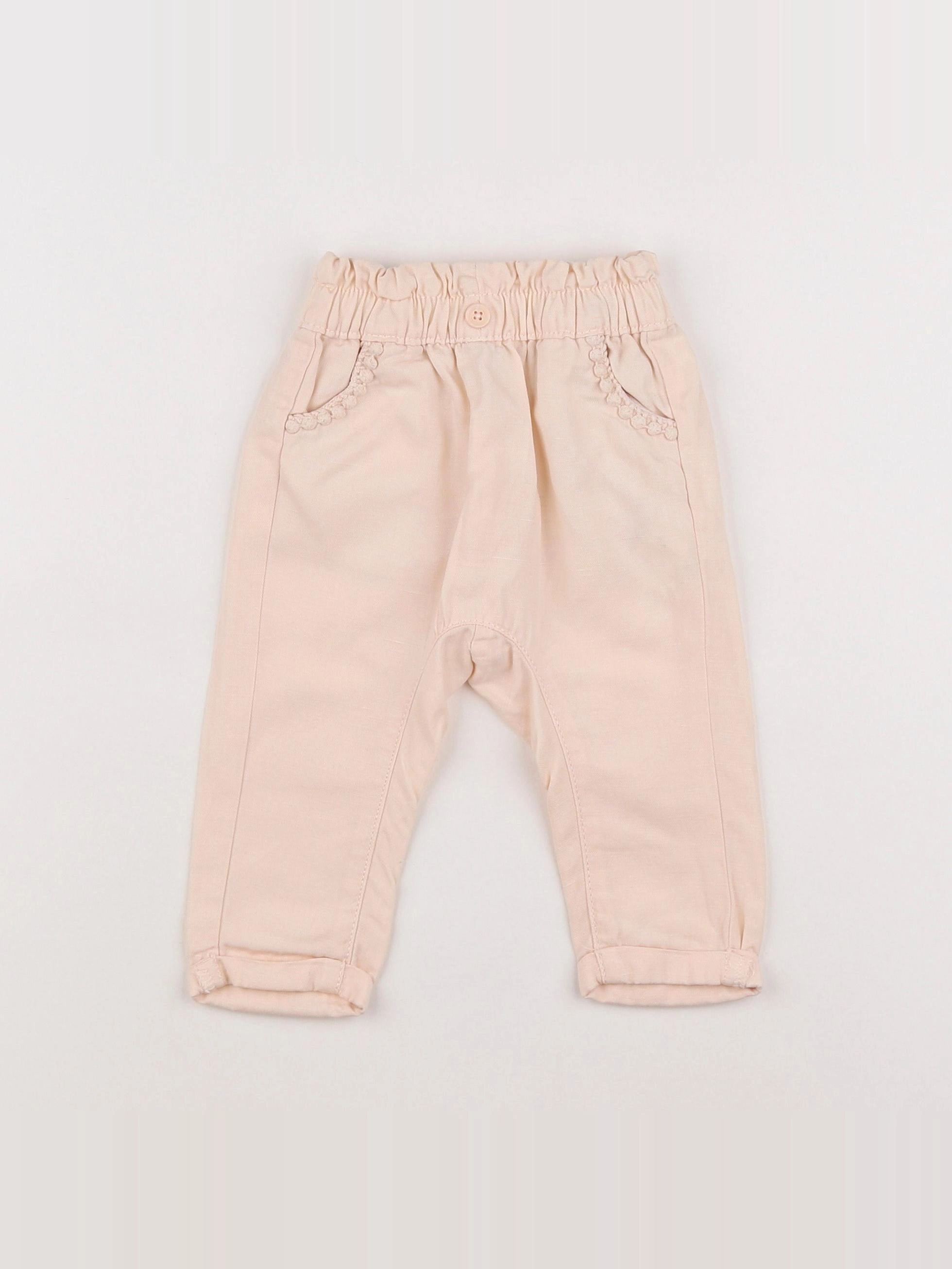 Tape à l'oeil - pantalon rose - 9 mois