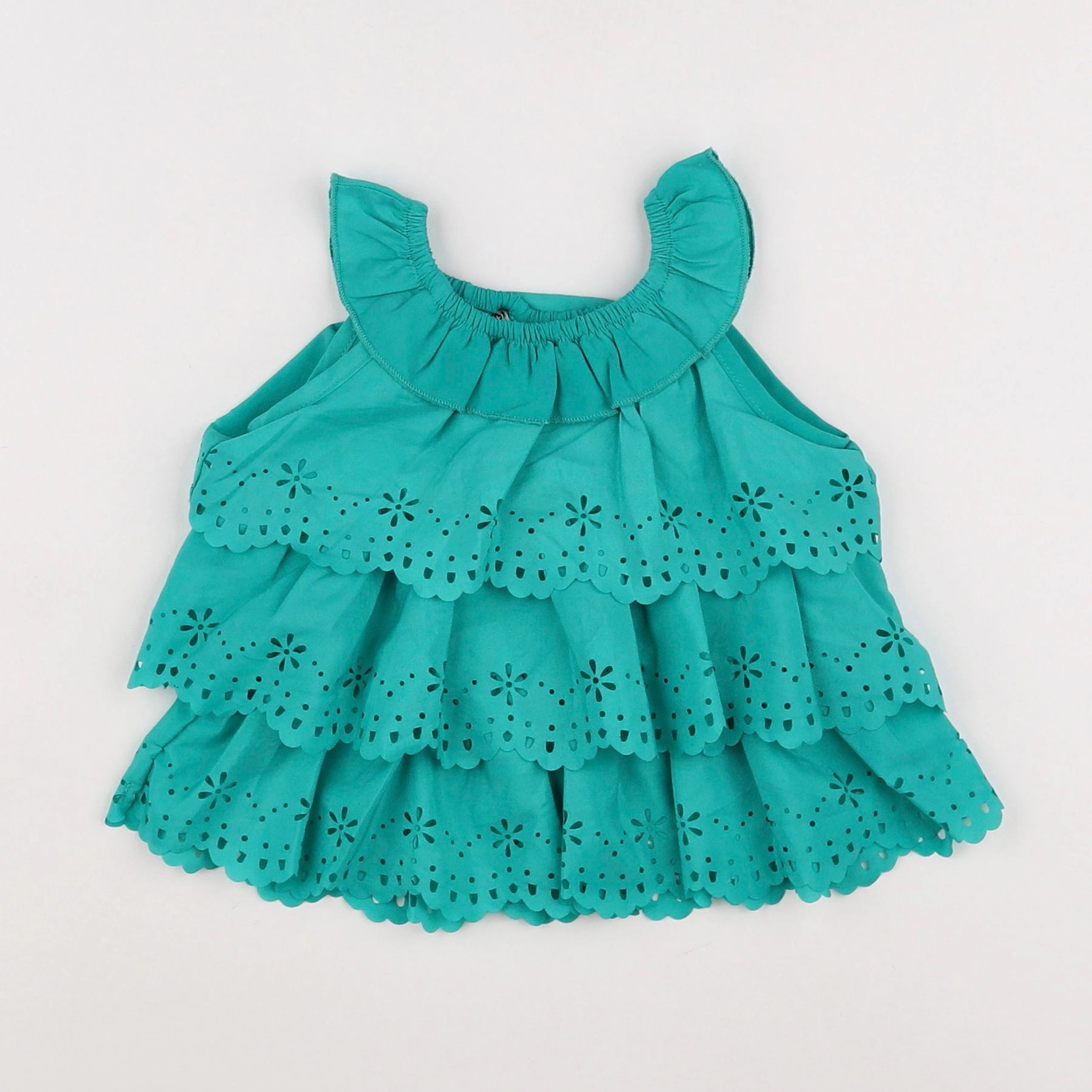 Tape à l'oeil - blouse vert - 12 mois