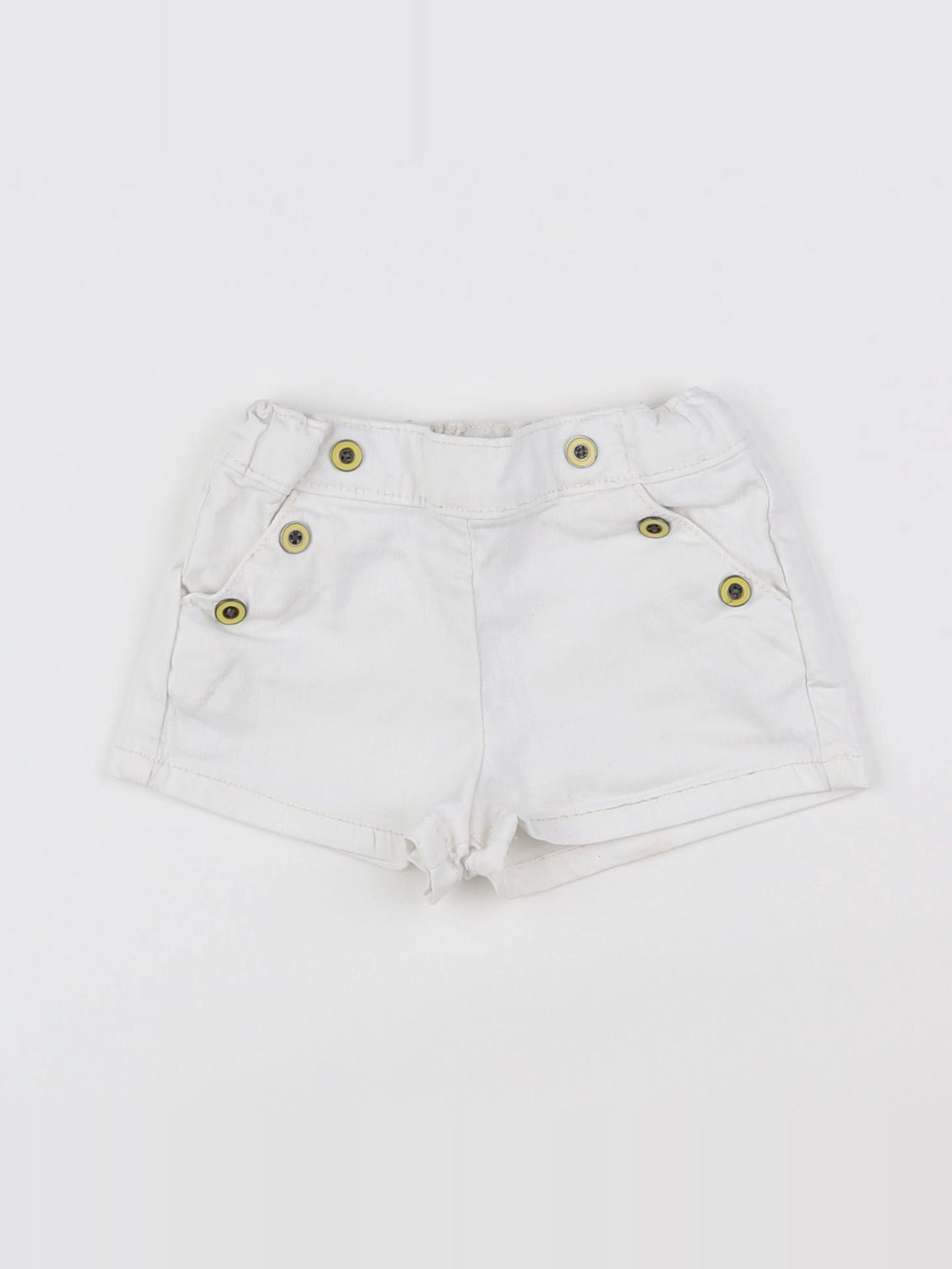 Tape à l'oeil - short blanc - 12 mois