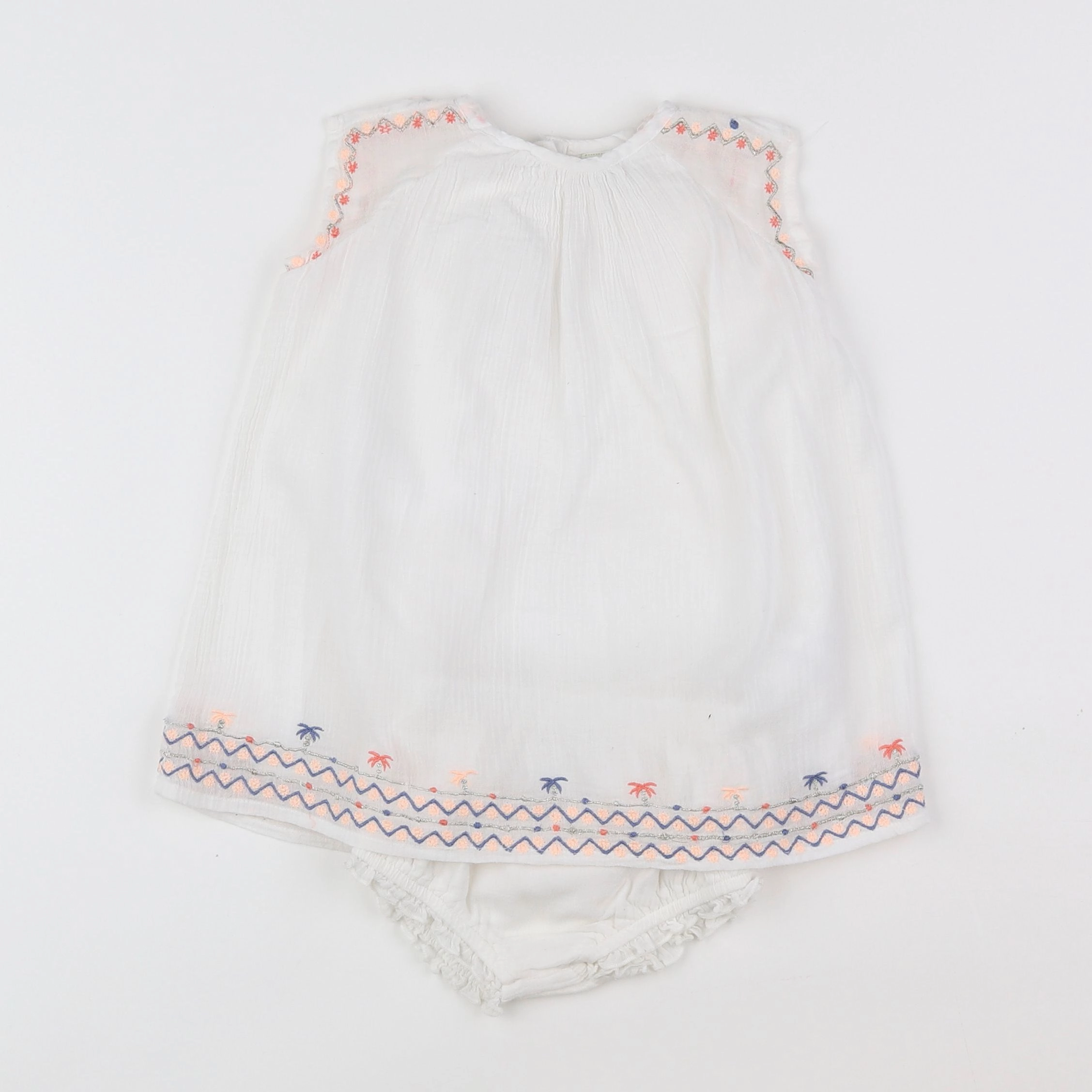 Tape à l'oeil - robe blanc - 12 mois