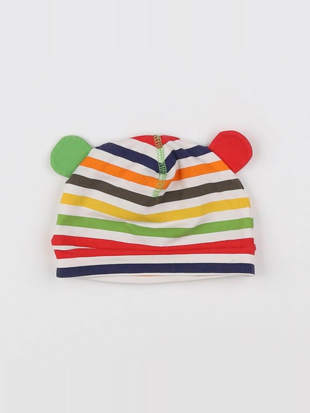 H&M - bonnet multicolore - 3/6 mois