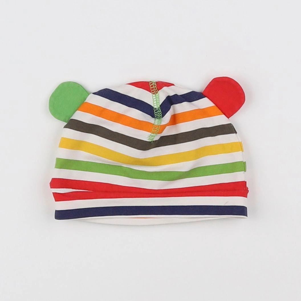 H&M - bonnet multicolore - 3/6 mois