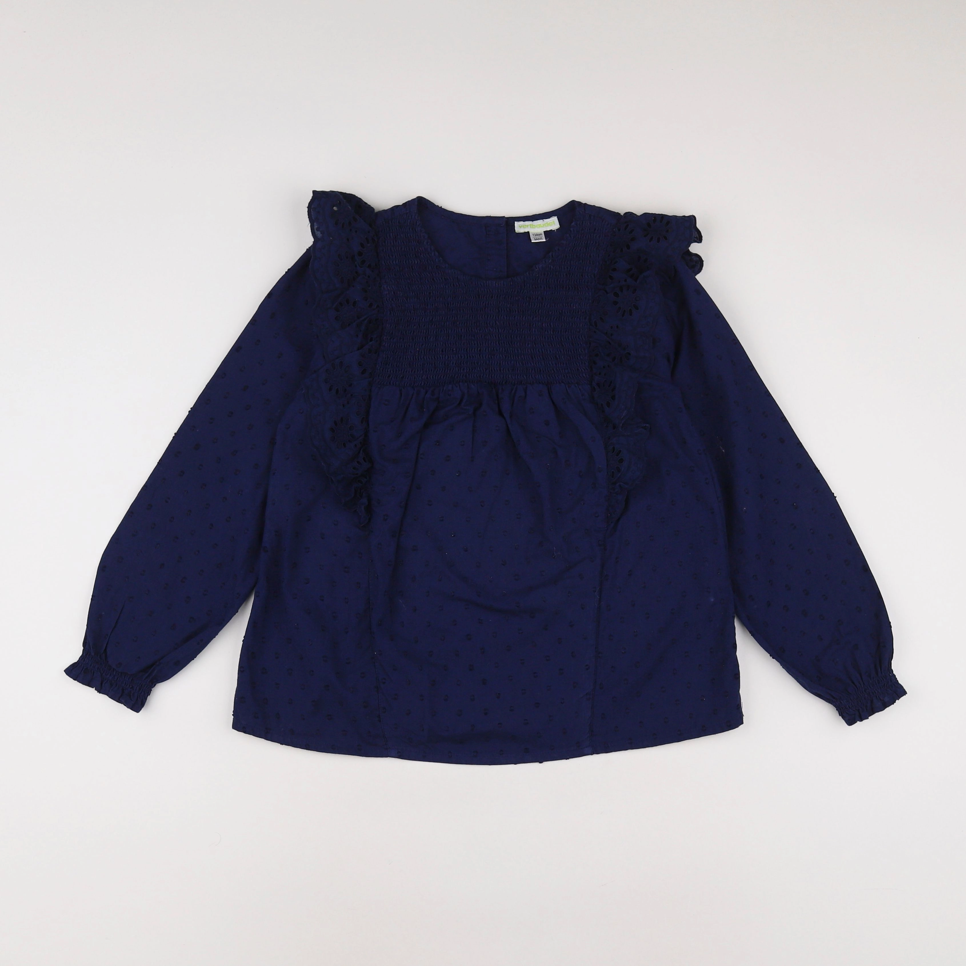 Vertbaudet - blouse bleu - 9 ans