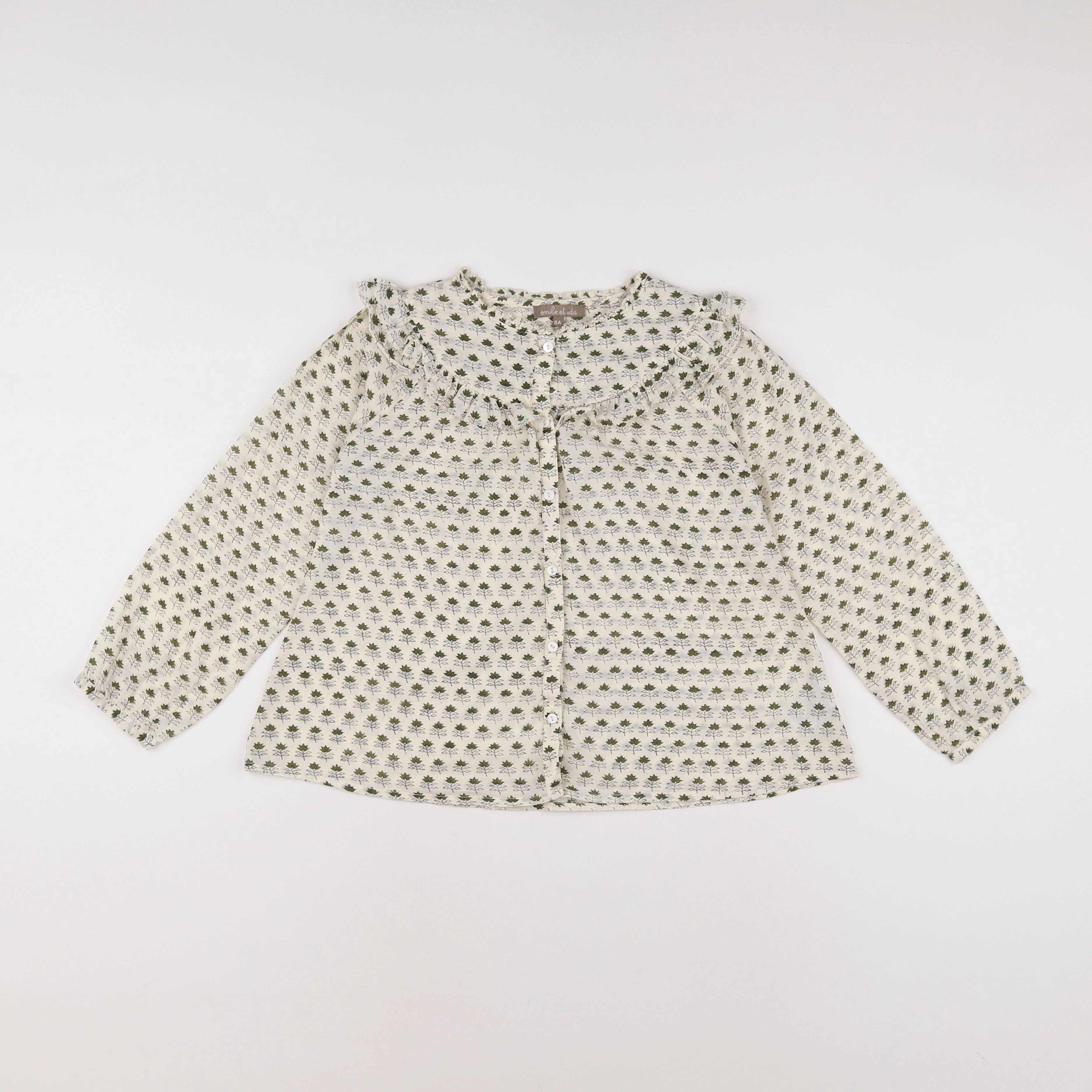 Emile et Ida - blouse beige - 8 ans