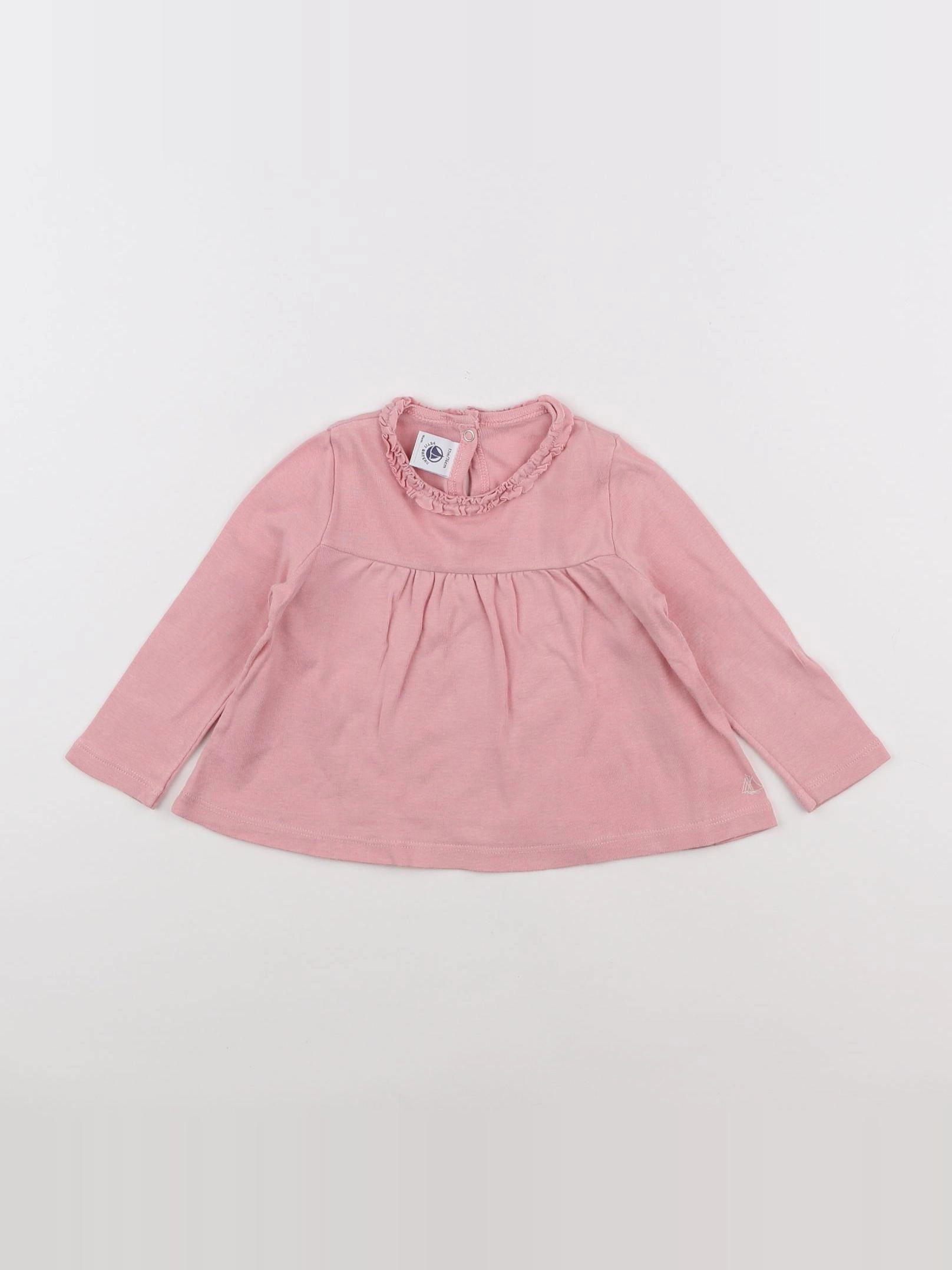Petit Bateau - tee-shirt rose - 12 mois