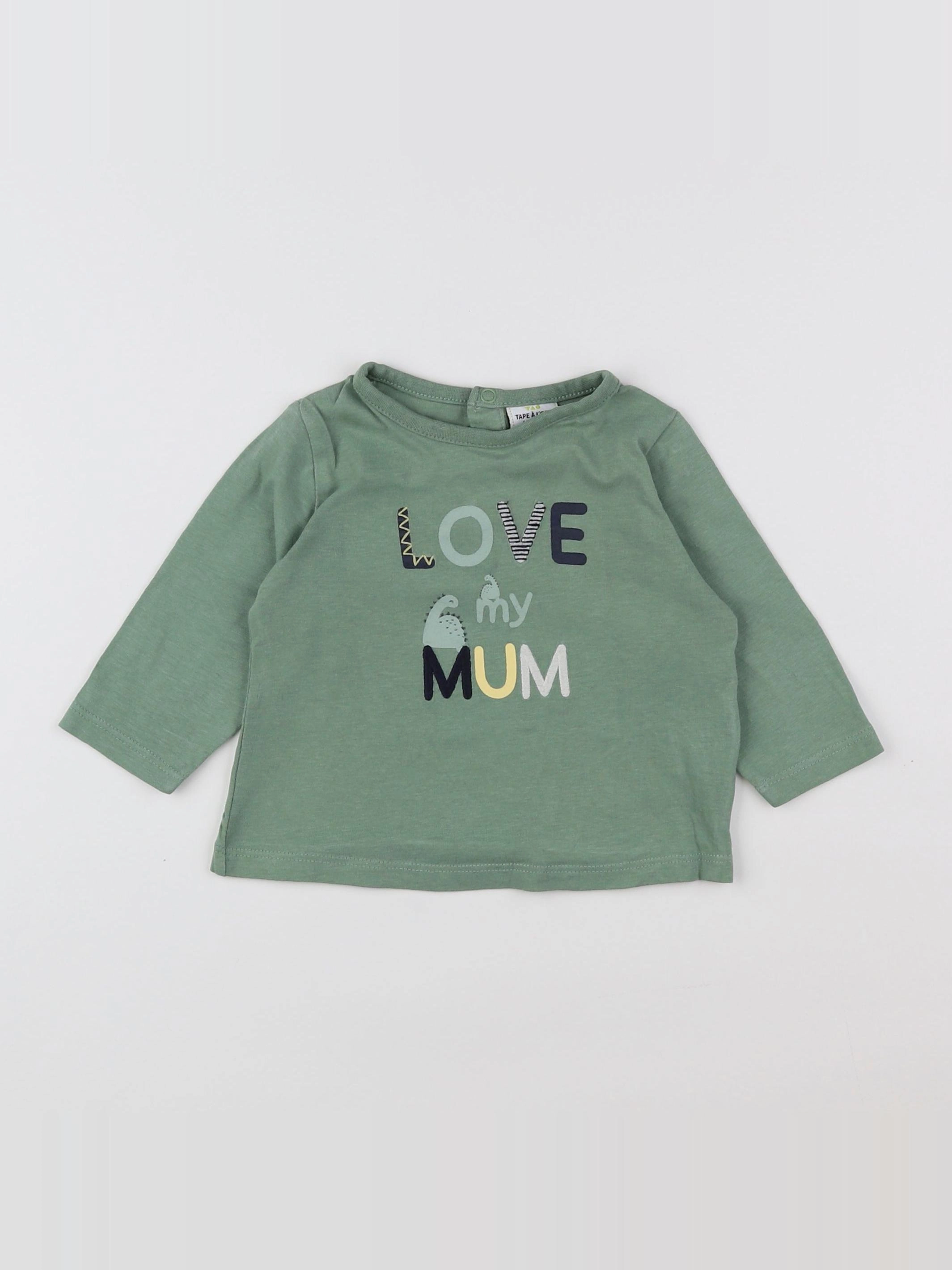 Tape à l'oeil - tee-shirt vert - 6 mois