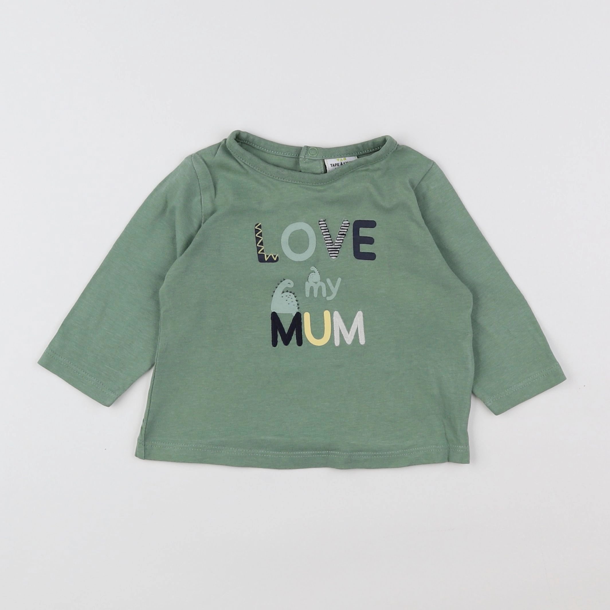 Tape à l'oeil - tee-shirt vert - 6 mois