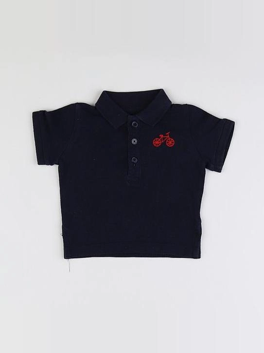 Boutchou - polo bleu - 6 mois