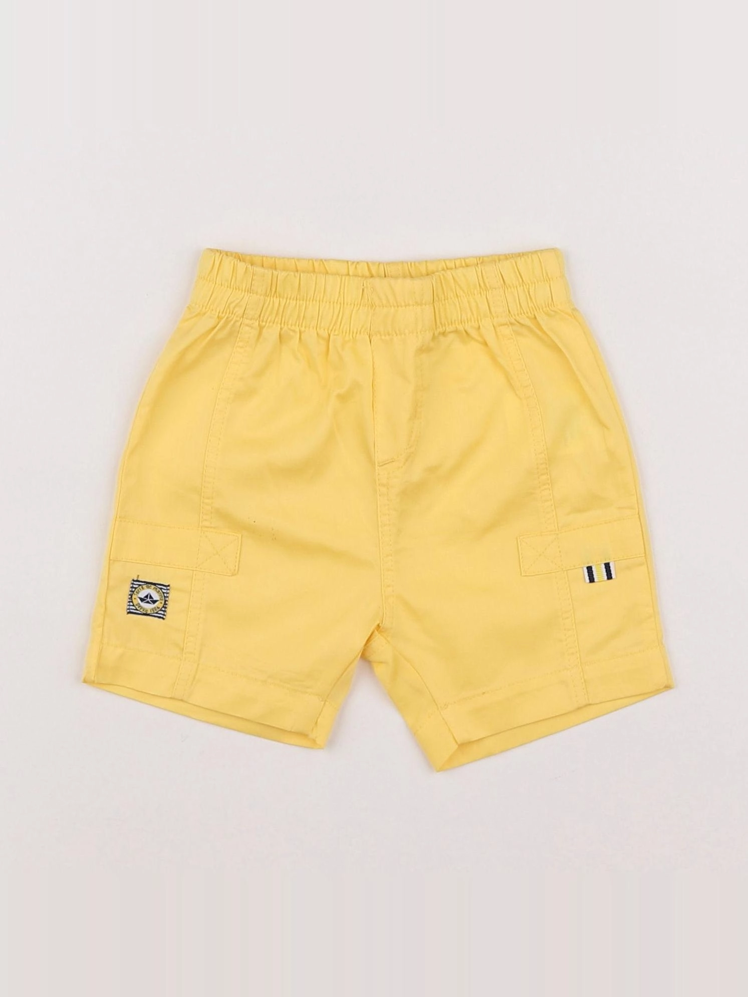 Terre de marins - short jaune - 6 mois