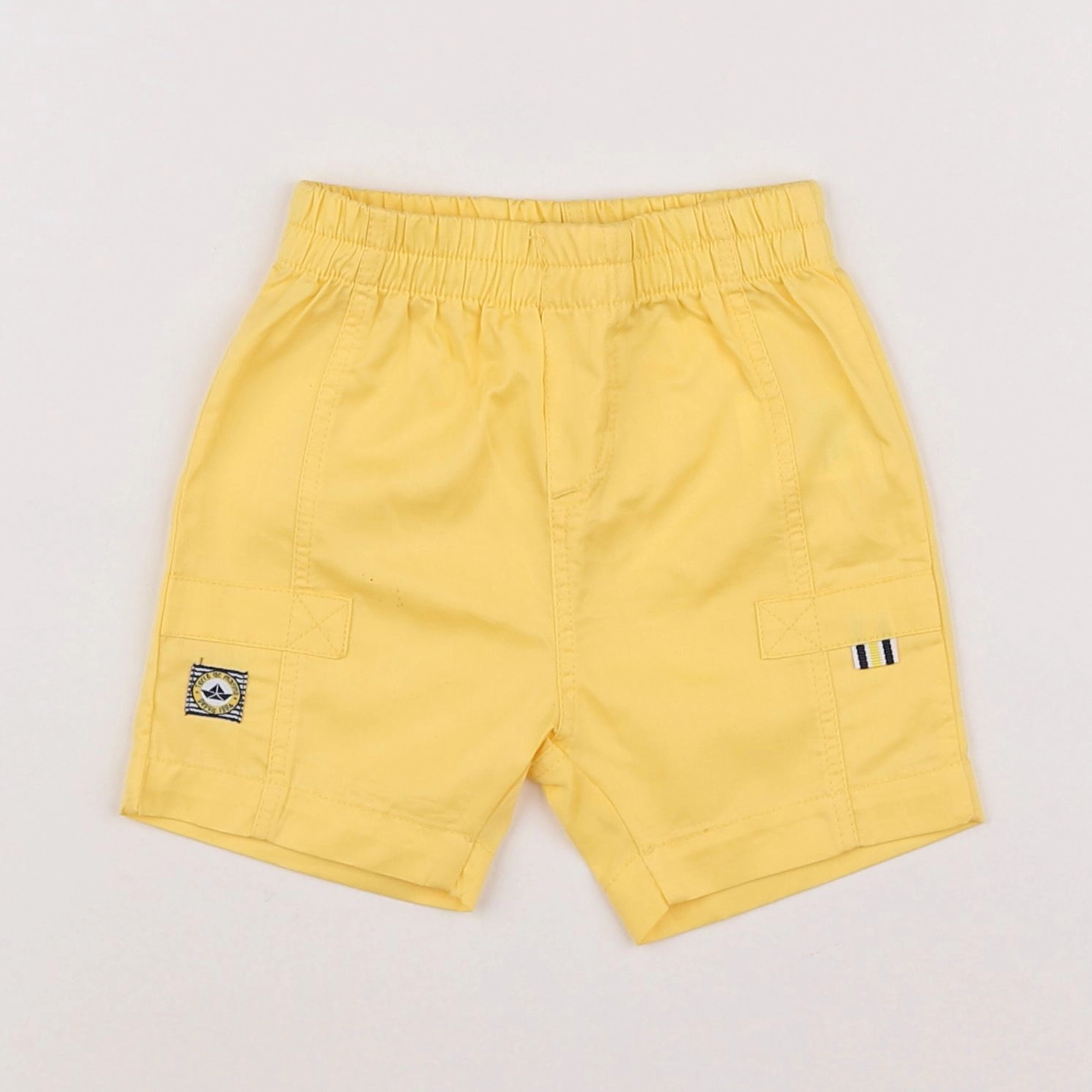 Terre de marins - short jaune - 6 mois