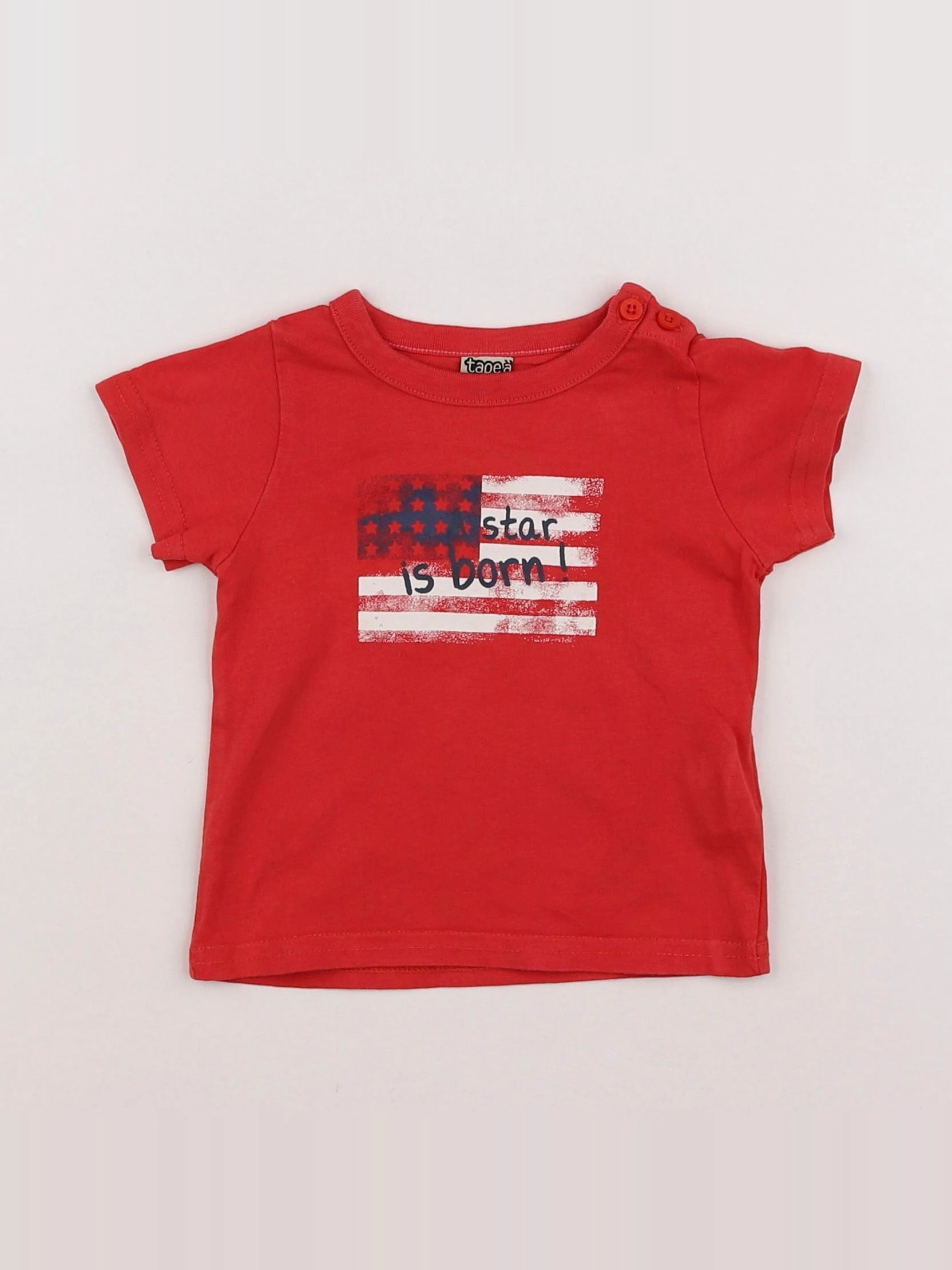 Tape à l'oeil - tee-shirt rouge - 6 mois