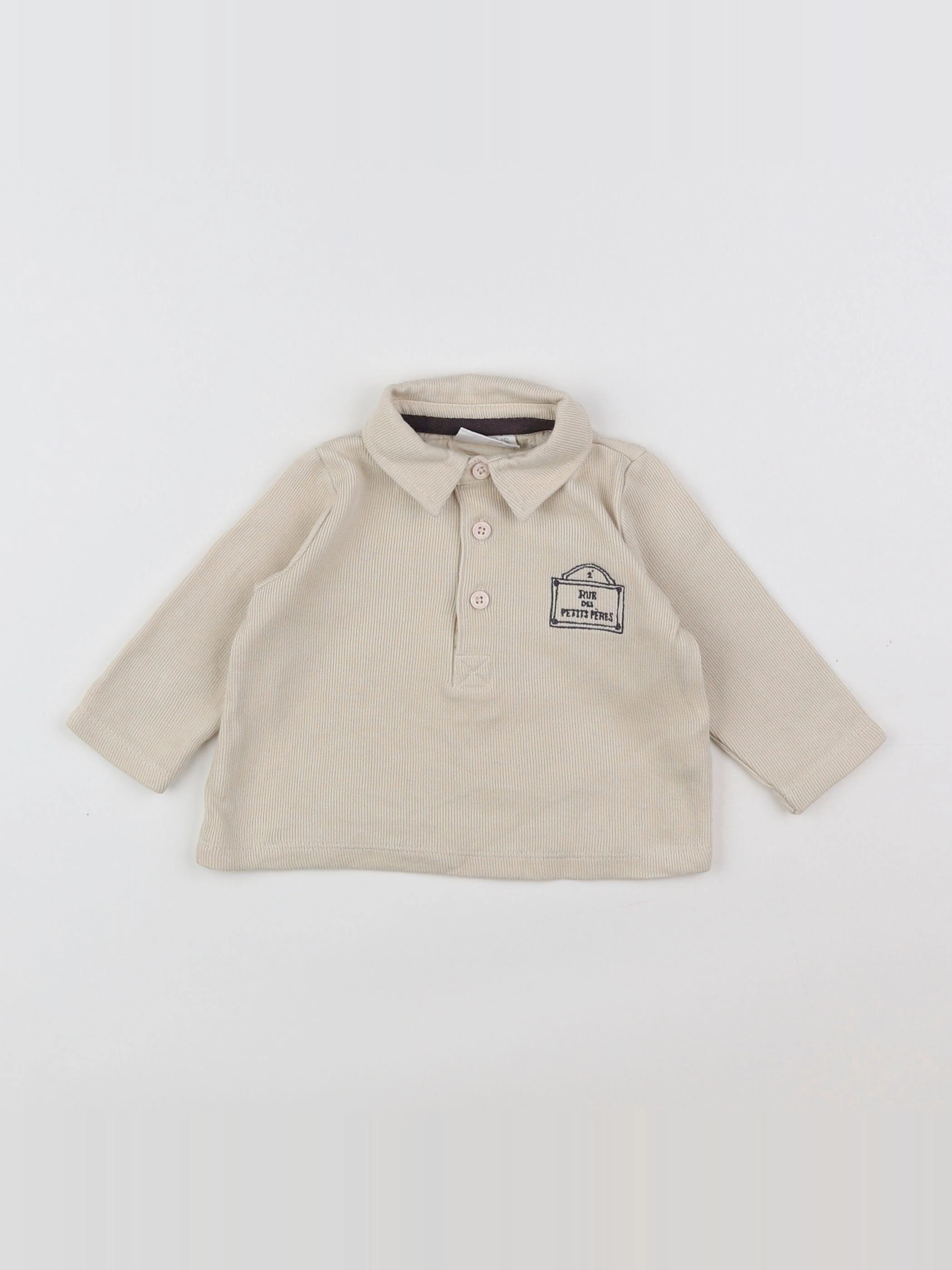 Natalys - polo beige - 6 mois