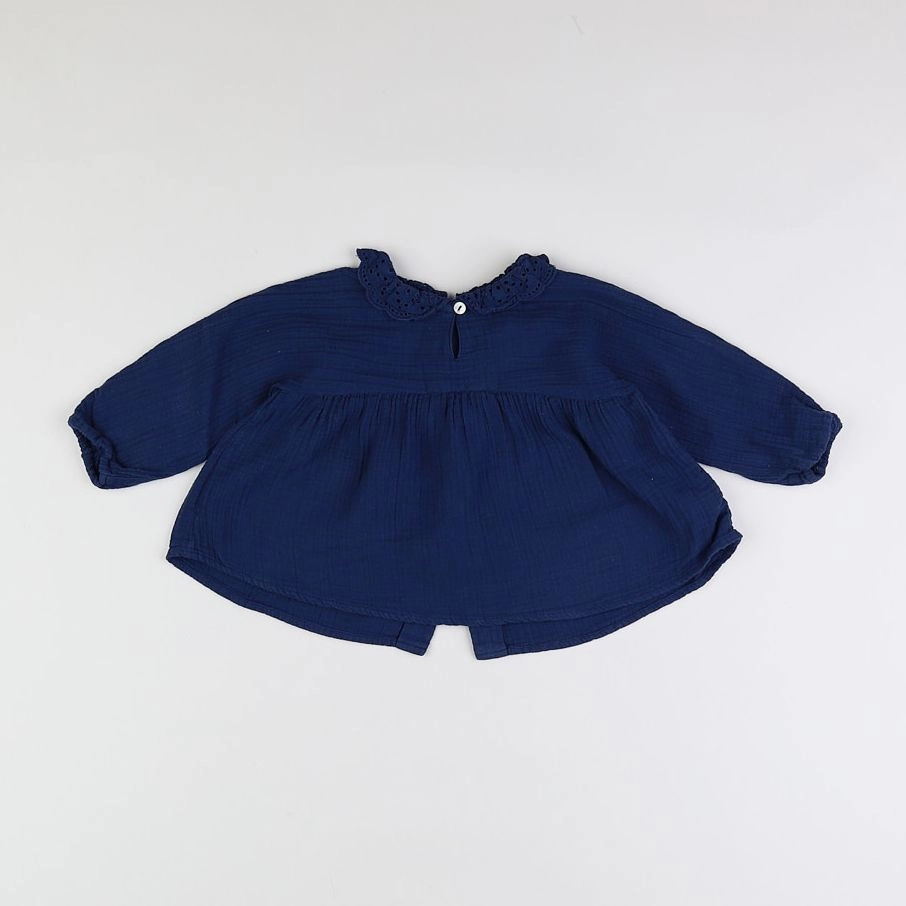 Bonton - blouse bleu - 18 mois