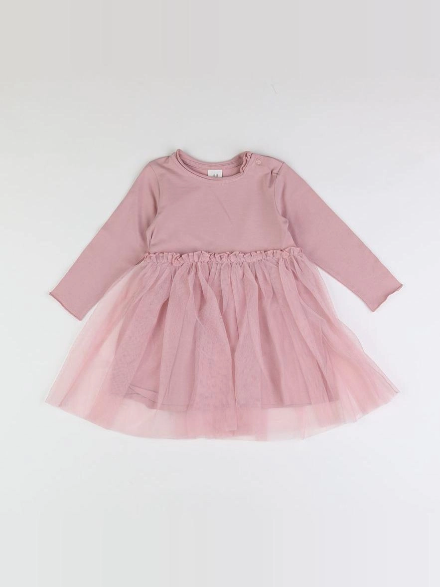 H&M - robe rose - 12/18 mois