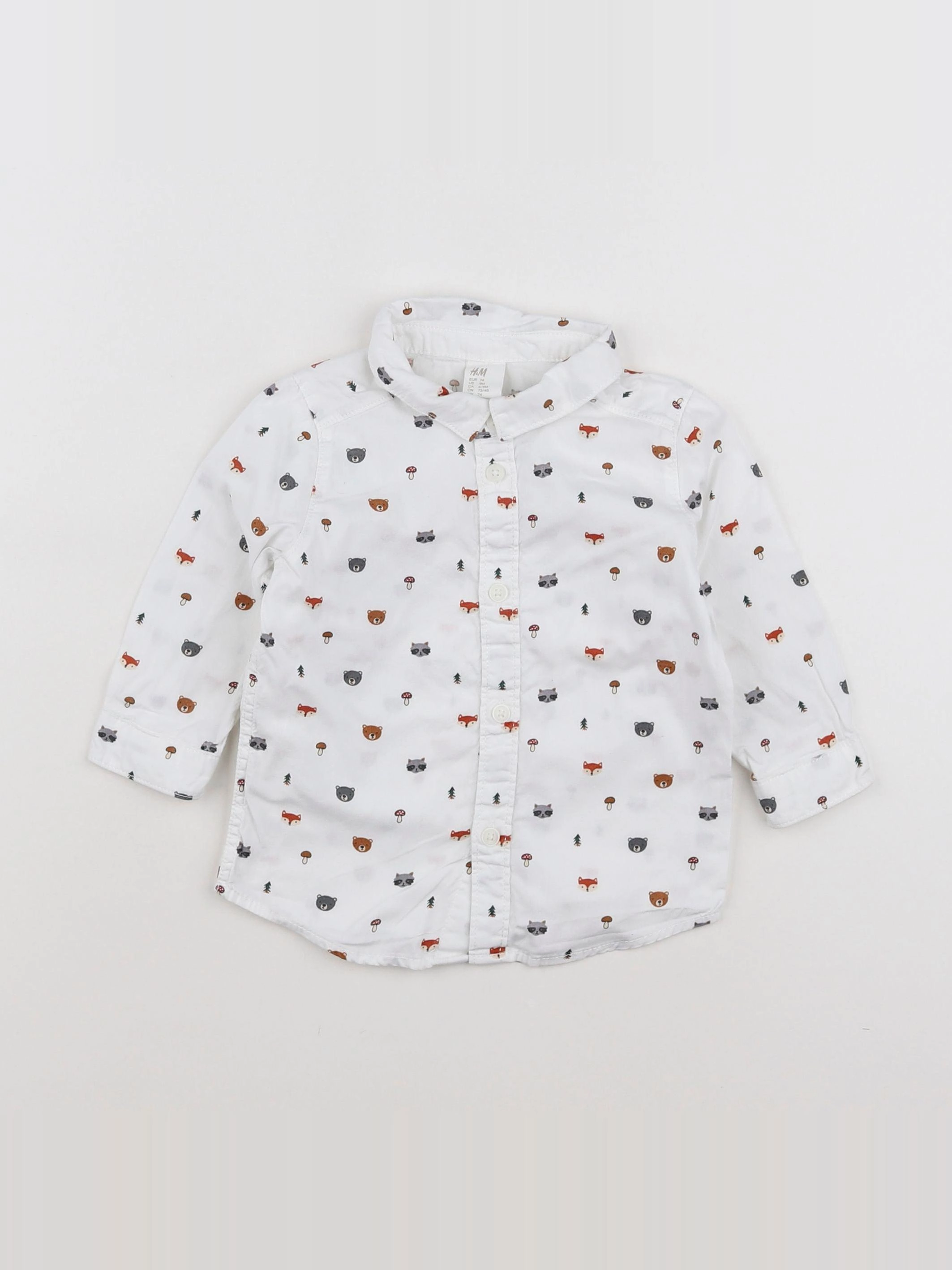H&M - chemise multicolore - 6/9 mois