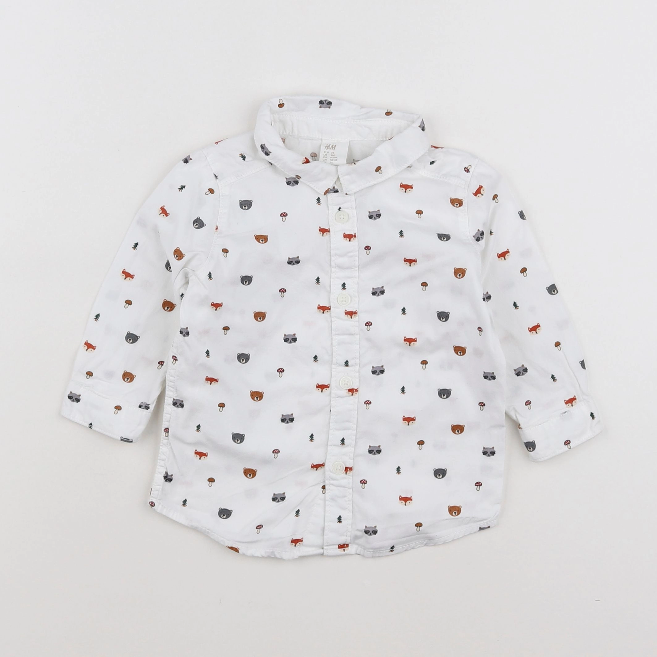 H&M - chemise multicolore - 6/9 mois