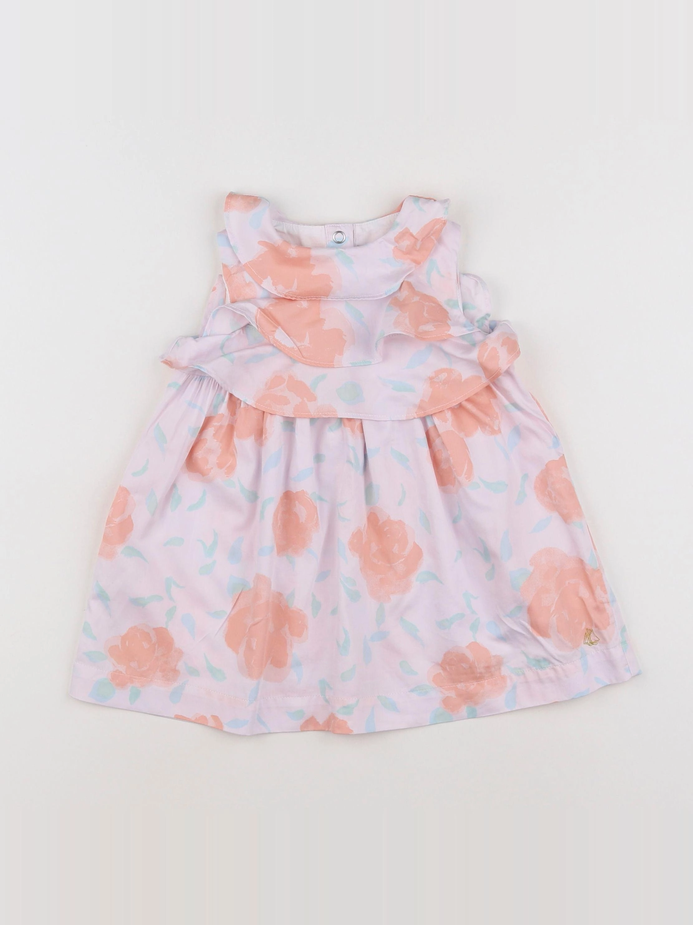 Petit Bateau - robe multicolore - 12 mois