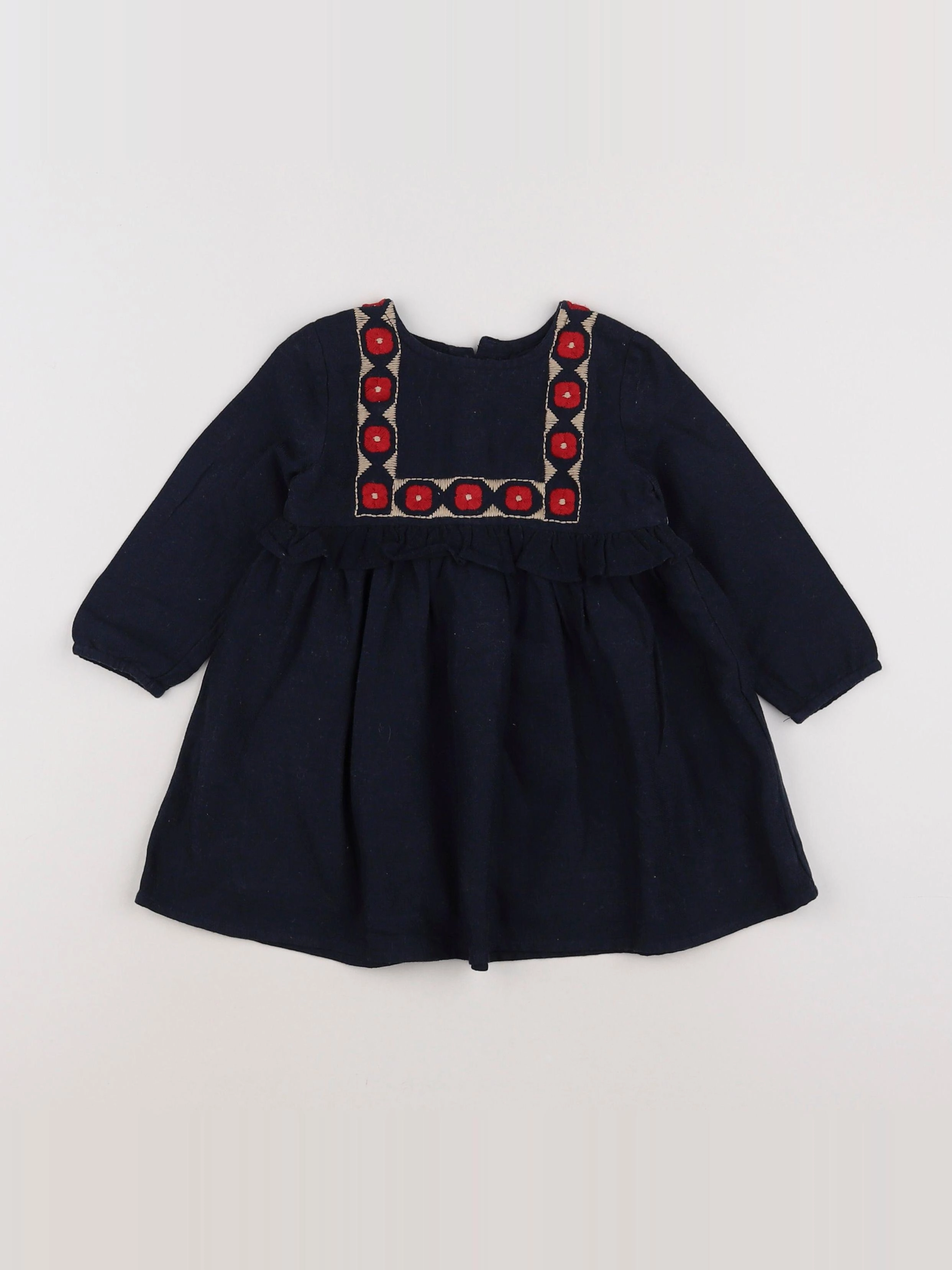 Boutchou - robe bleu - 12 mois