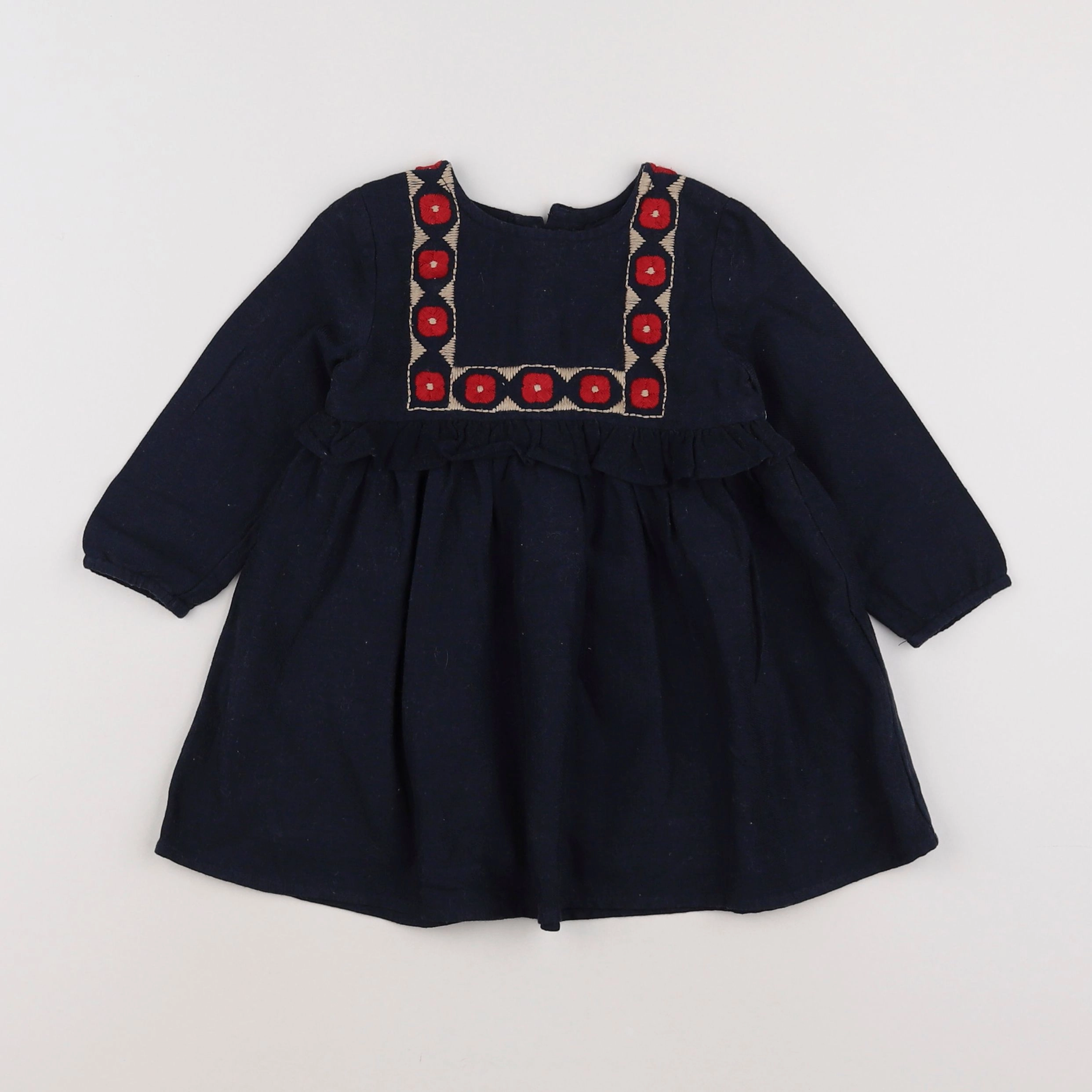 Boutchou - robe bleu - 12 mois