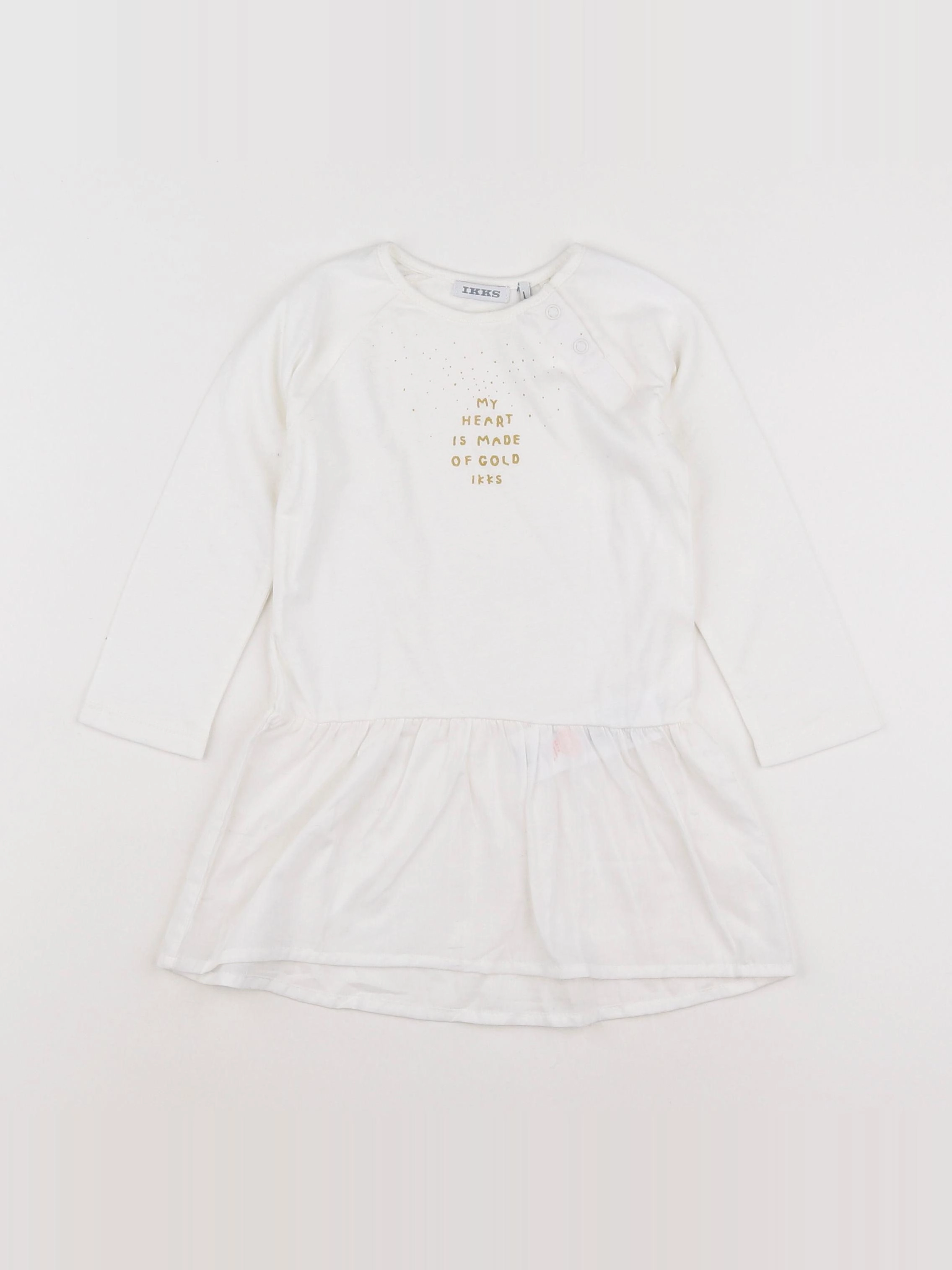 IKKS - robe blanc - 18 mois