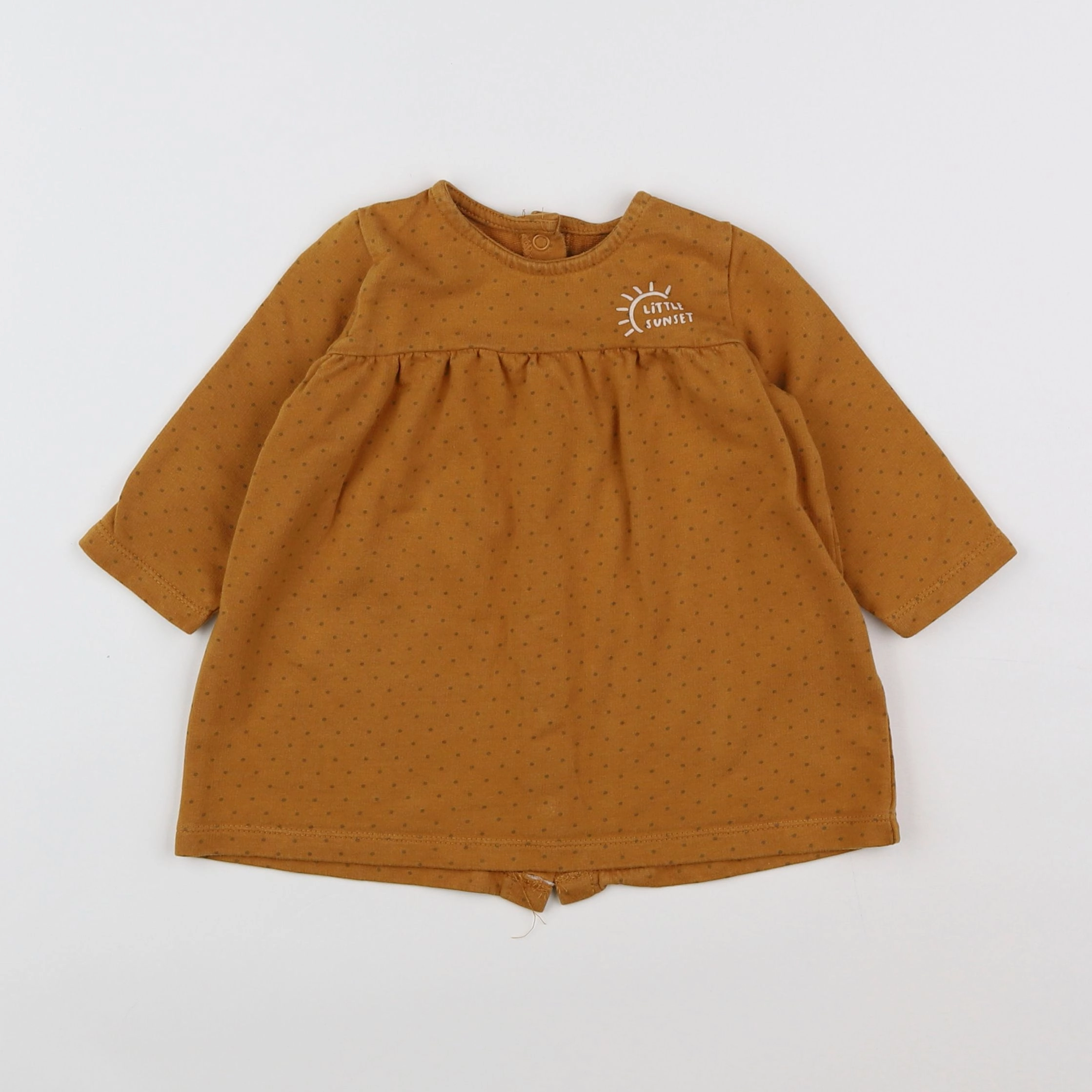 Vertbaudet - robe marron - 12 mois