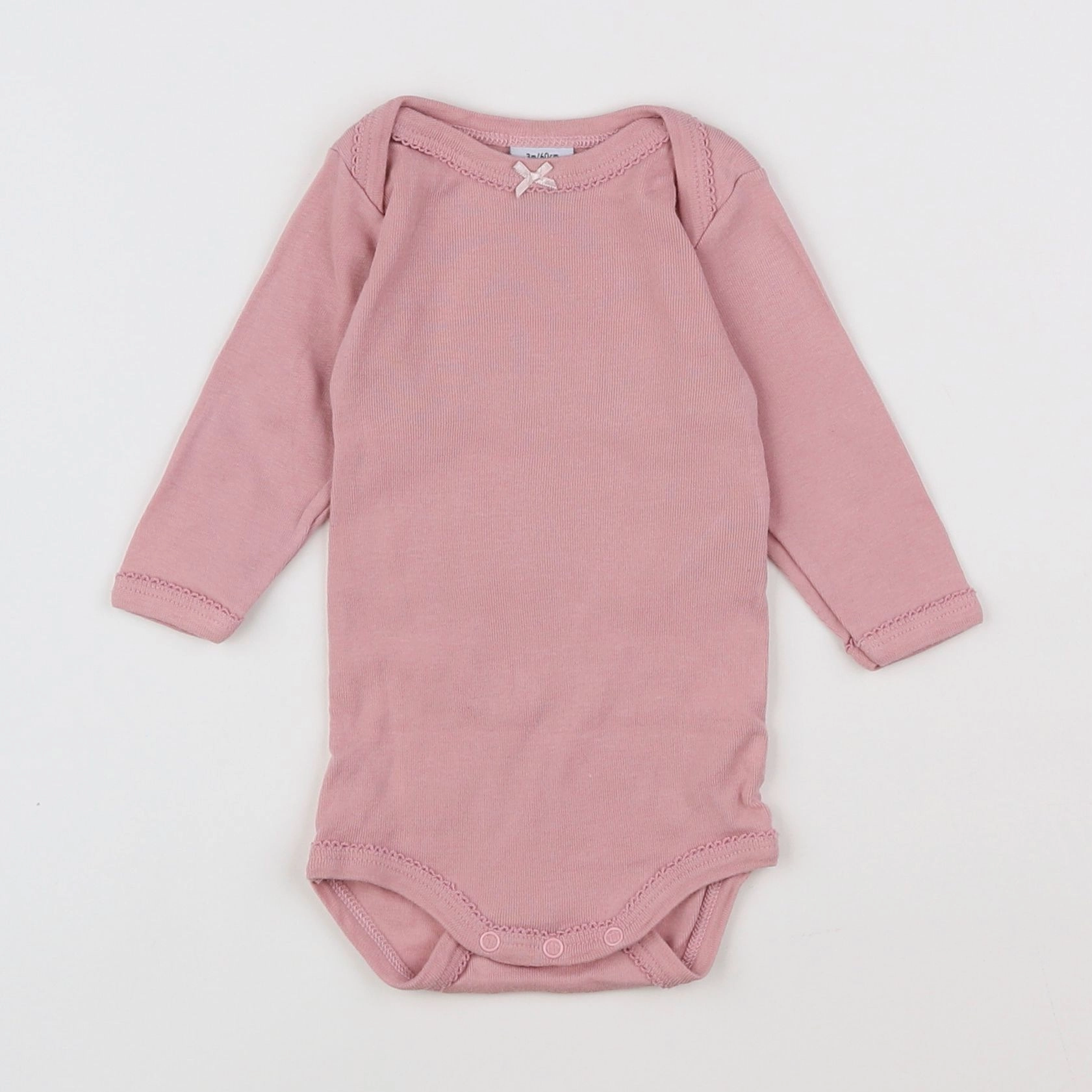 Petit Bateau - body rose - 3 mois