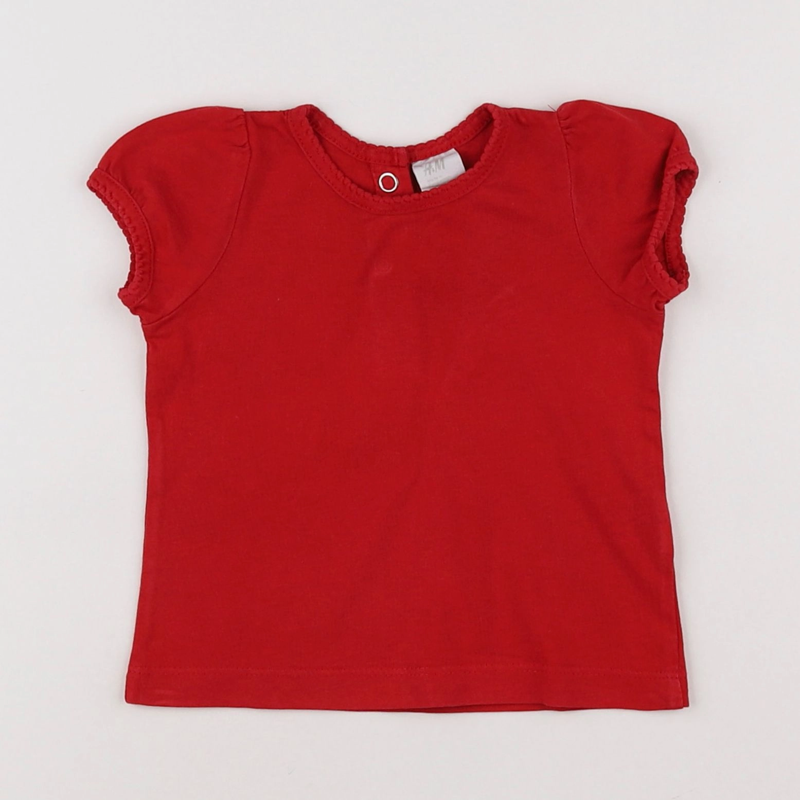 H&M - tee-shirt rouge - 2/4 mois