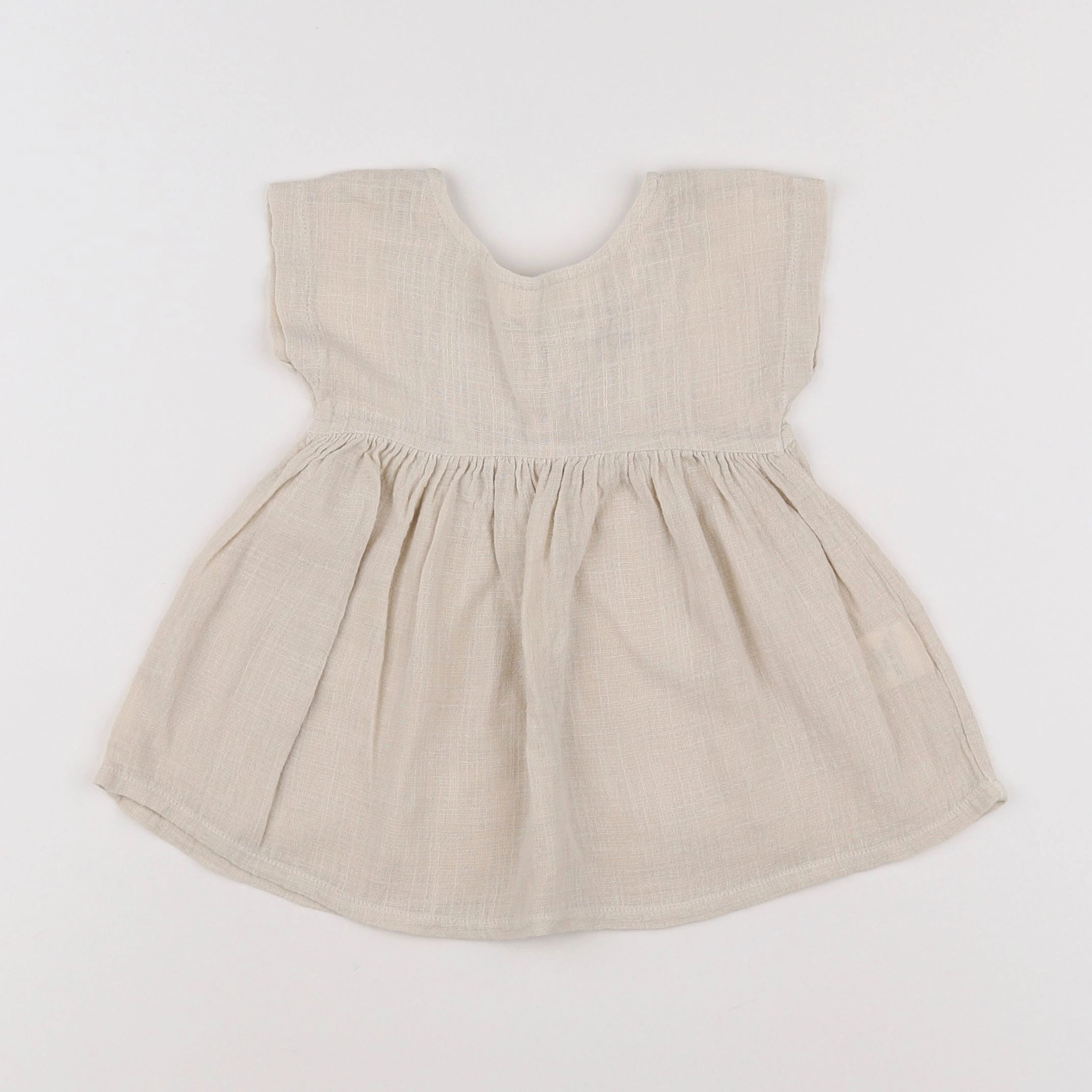 1+ In the family - robe beige - 6 mois