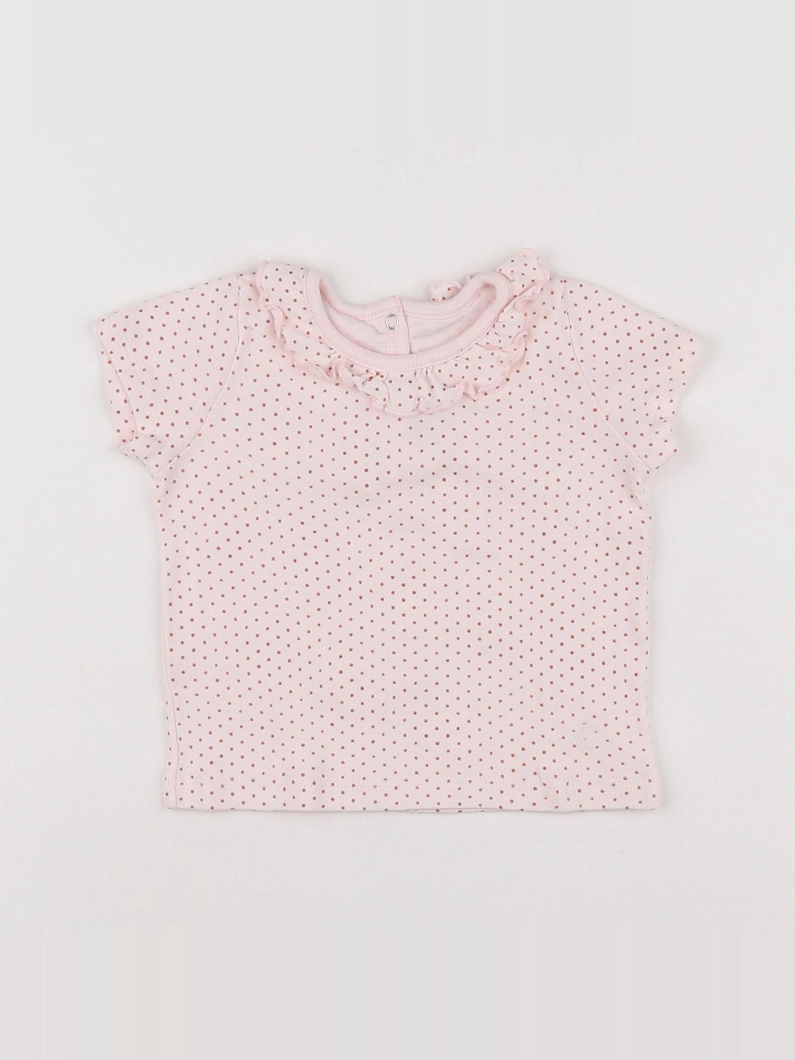 Petit Bateau - tee-shirt rose - 6 mois