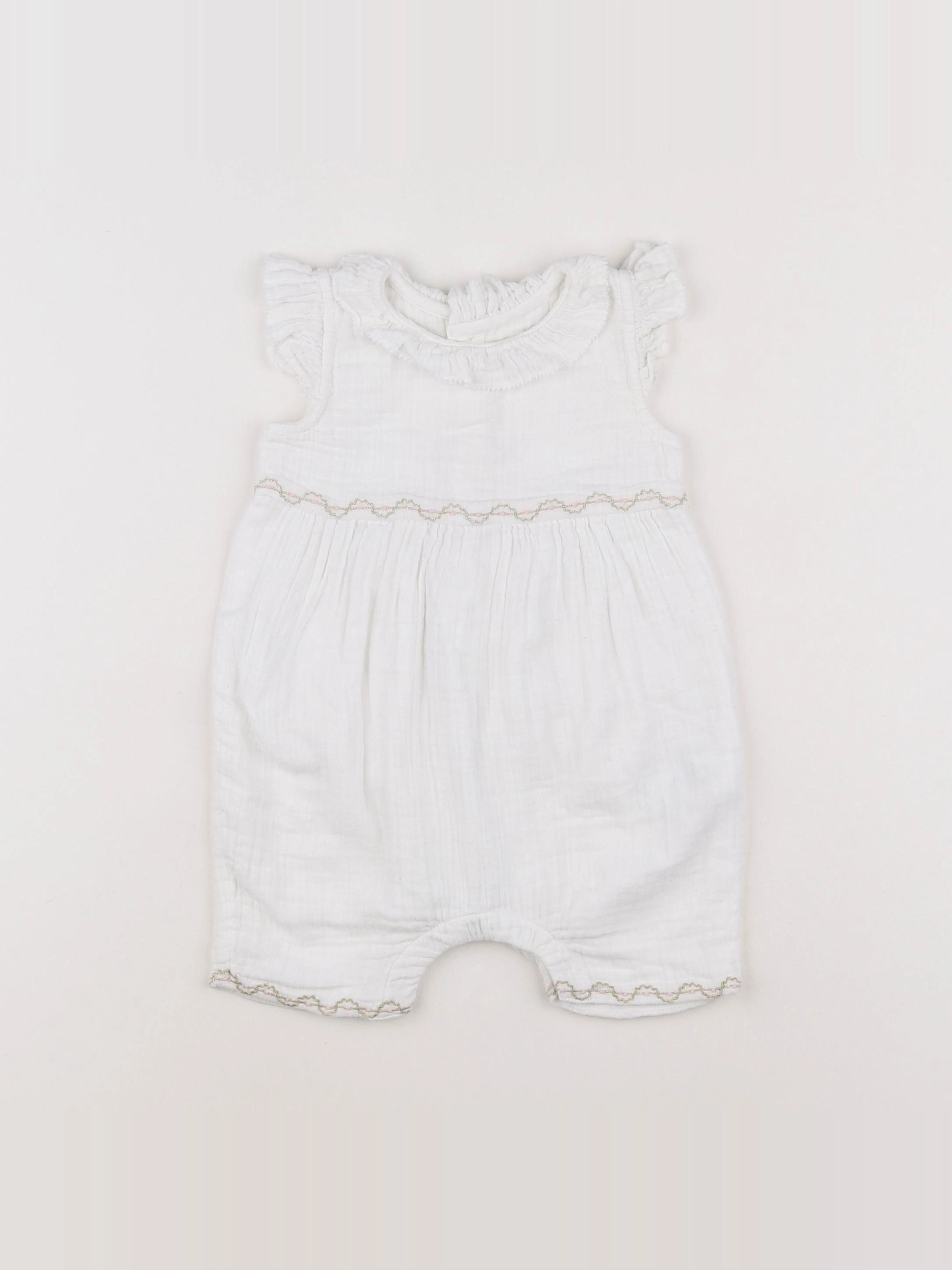 Boutchou - combinaison blanc - 6 mois