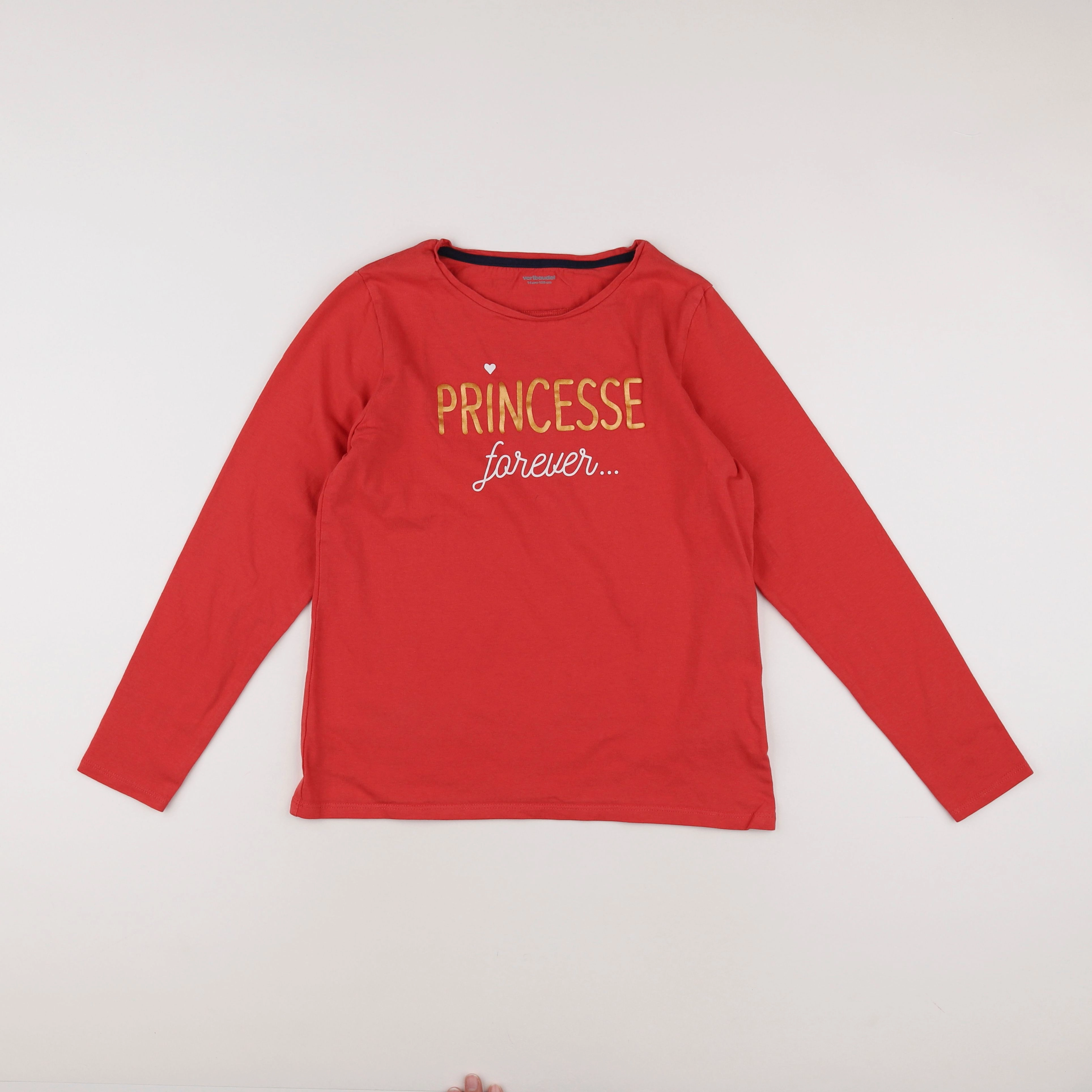 Vertbaudet - tee-shirt rouge - 14 ans