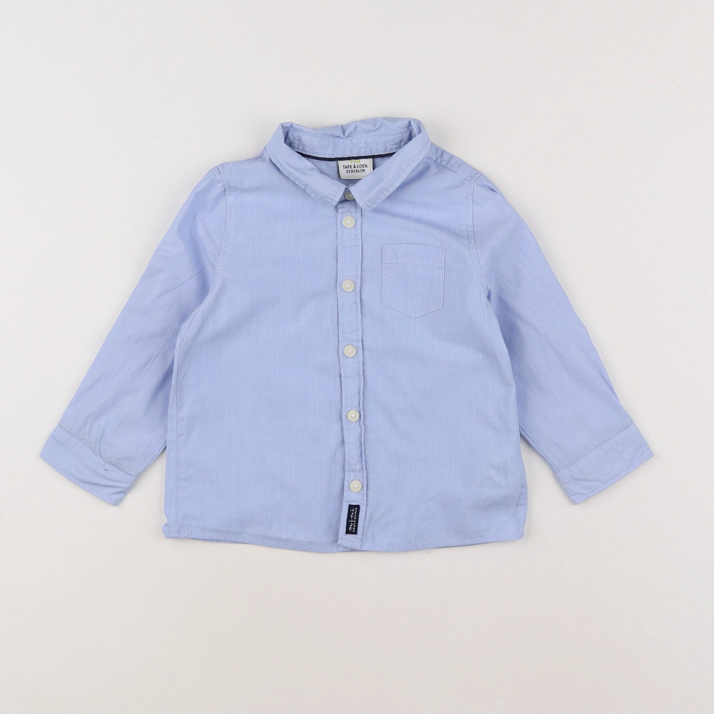 Tape à l'oeil - chemise bleu - 2 ans