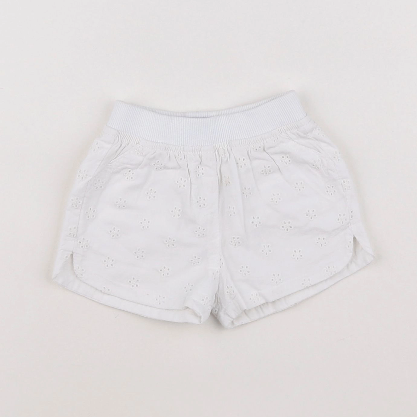 Vertbaudet - short blanc - 3 mois