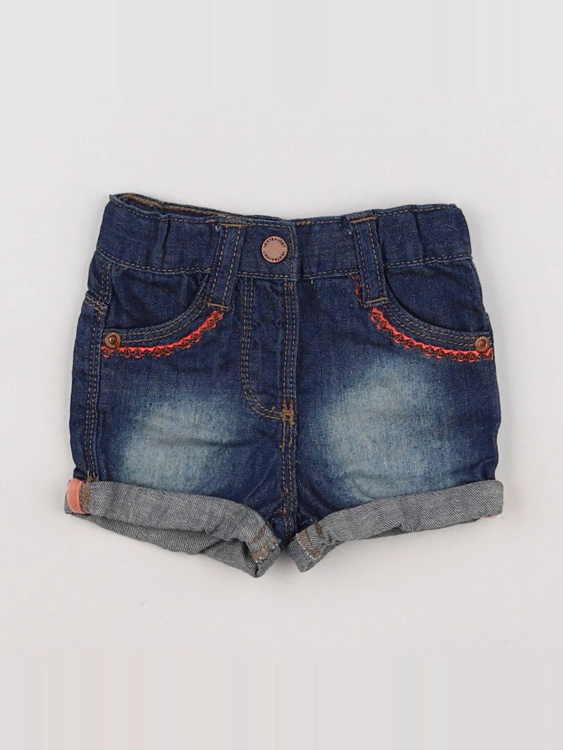 Vertbaudet - short bleu - 3 mois