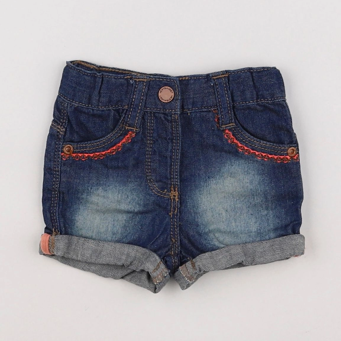 Vertbaudet - short bleu - 3 mois