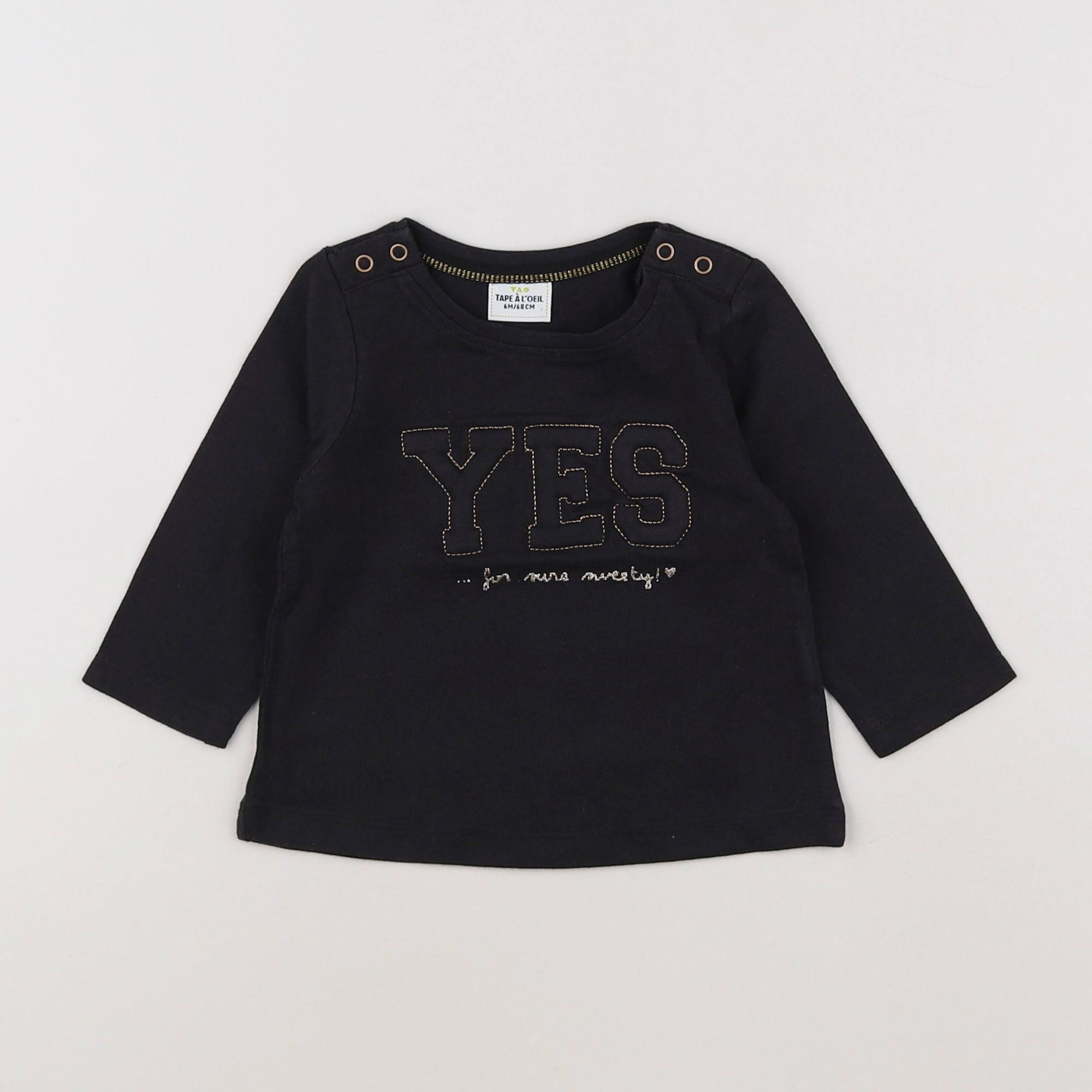 Tape à l'oeil - tee-shirt marron, or - 6 mois
